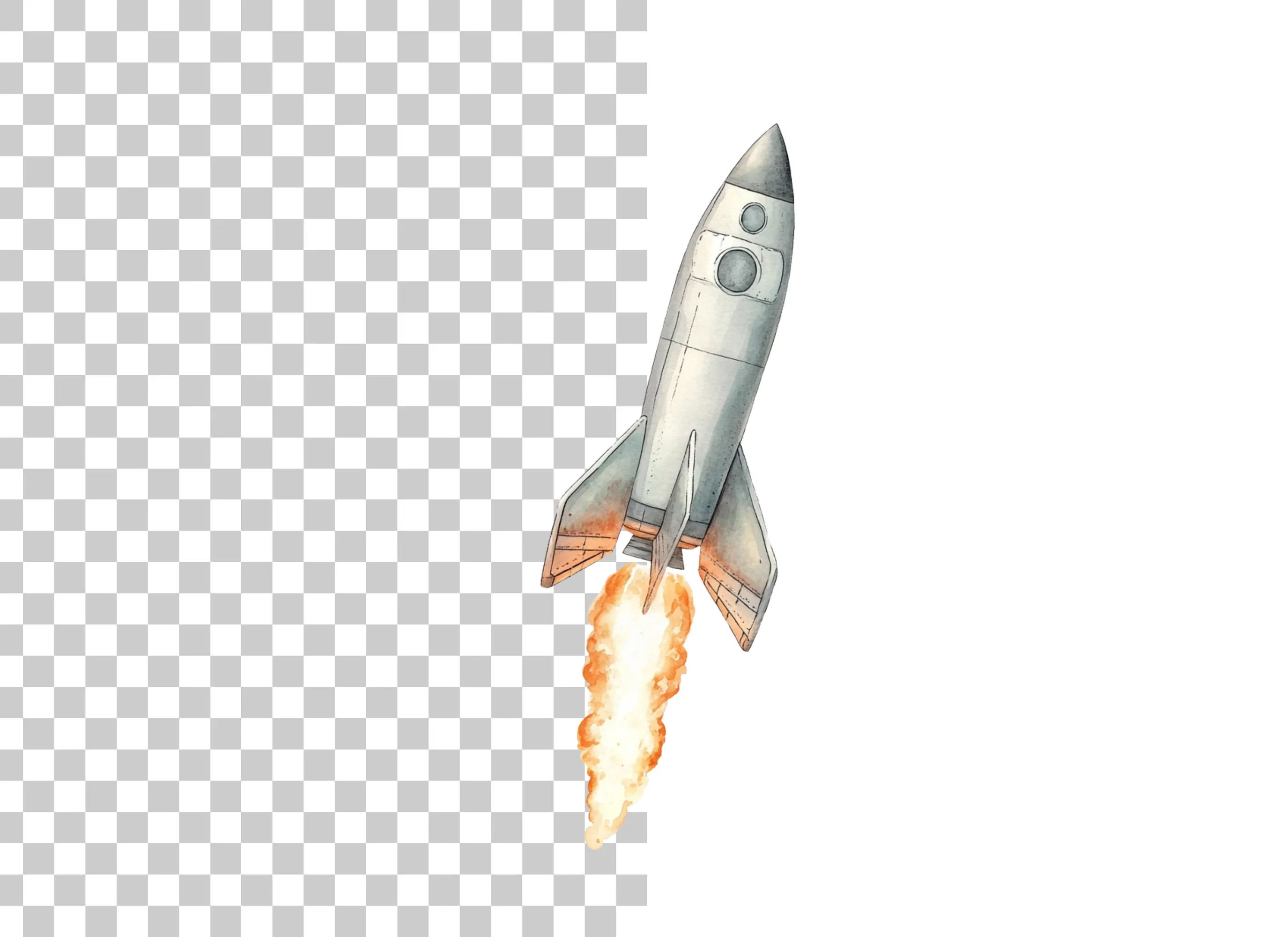Rocket Launch Clipart Bundle - Image 2