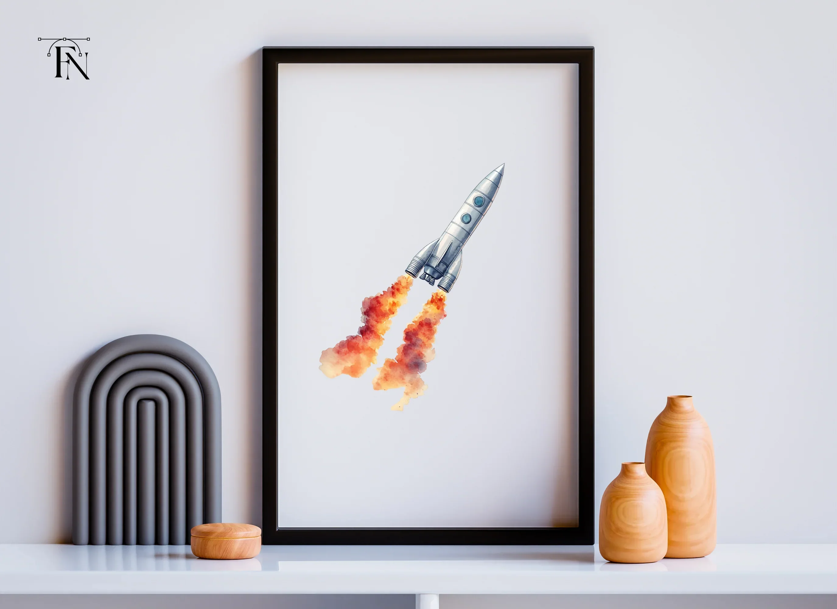 Rocket Launch Clipart Bundle - Image 3