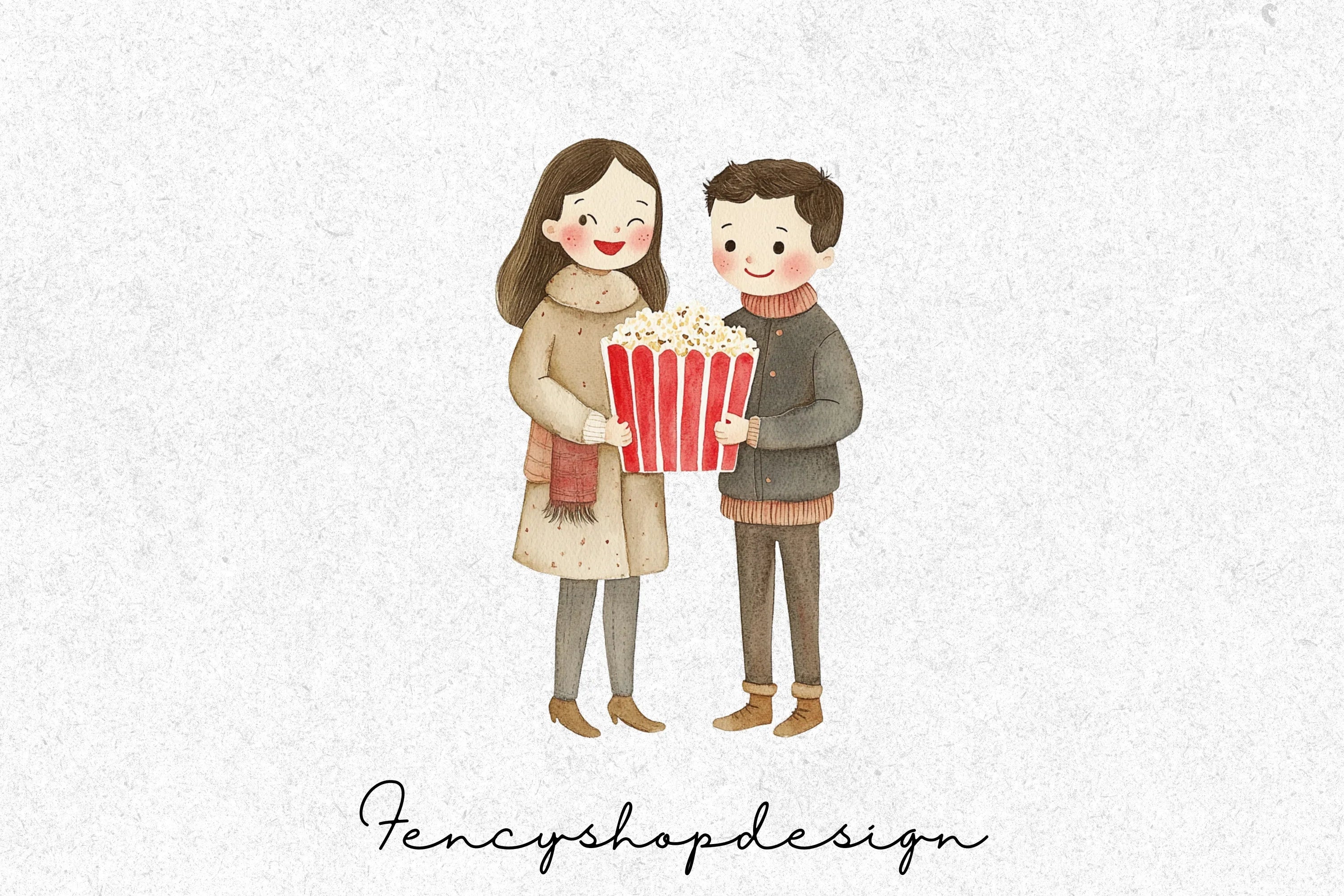 Romantic Couple Clipart Bundle - Image 2