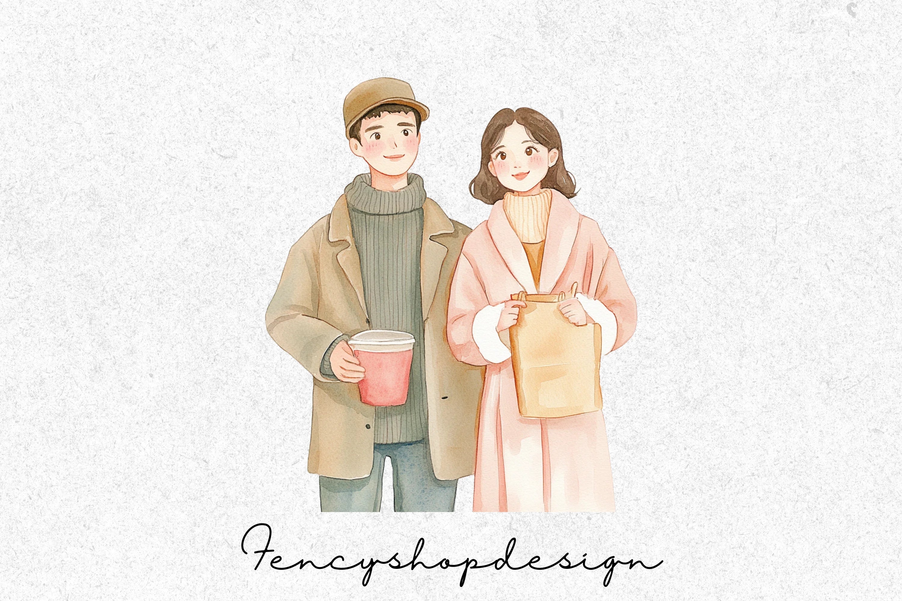 Romantic Couple Clipart Bundle - Image 4