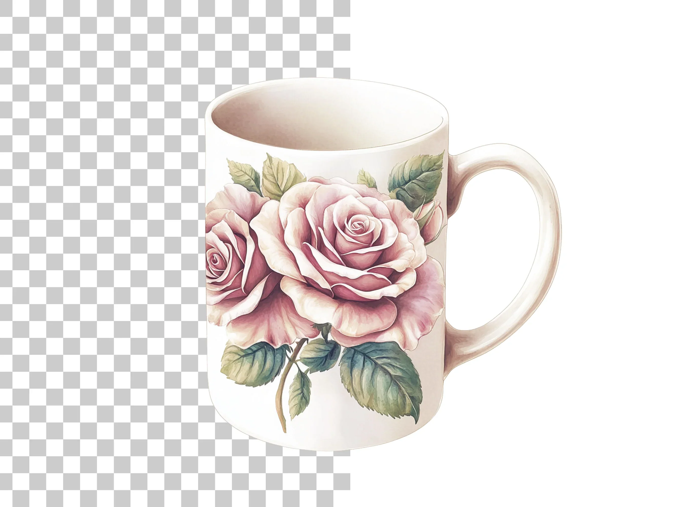 Romantic Rose Bouquet Clipart Bundle - Image 6