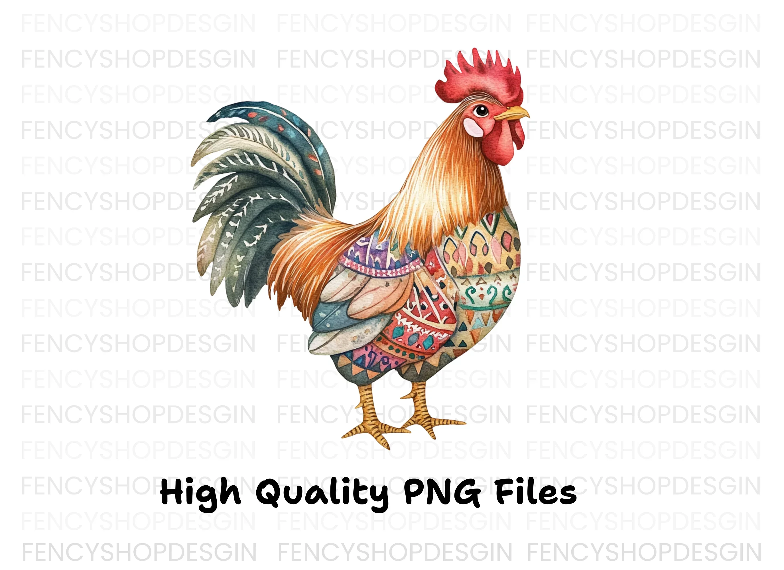 Rooster Clipart Bundle - Image 3