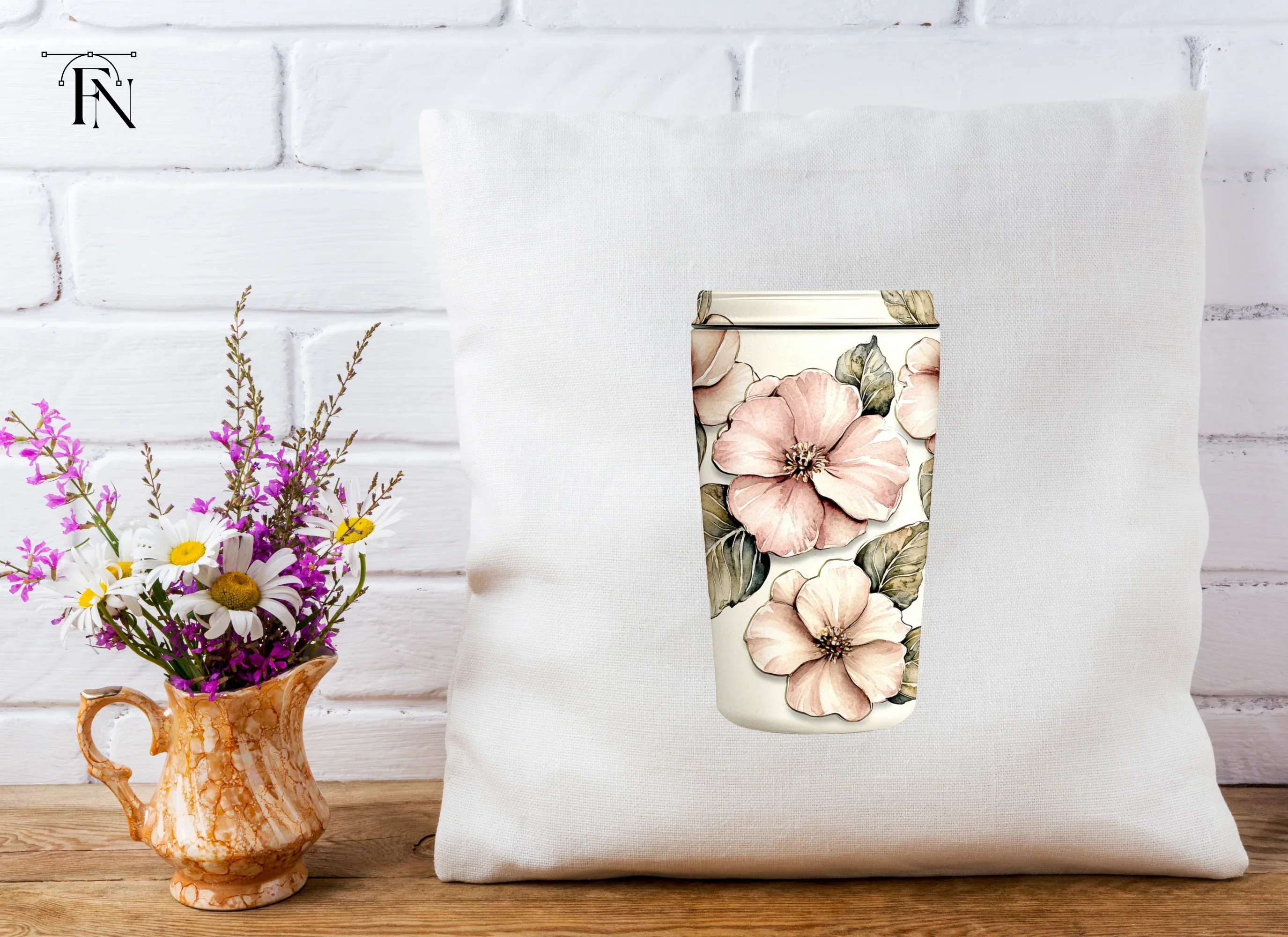 Rose Tumbler Clipart Bundle - Image 5
