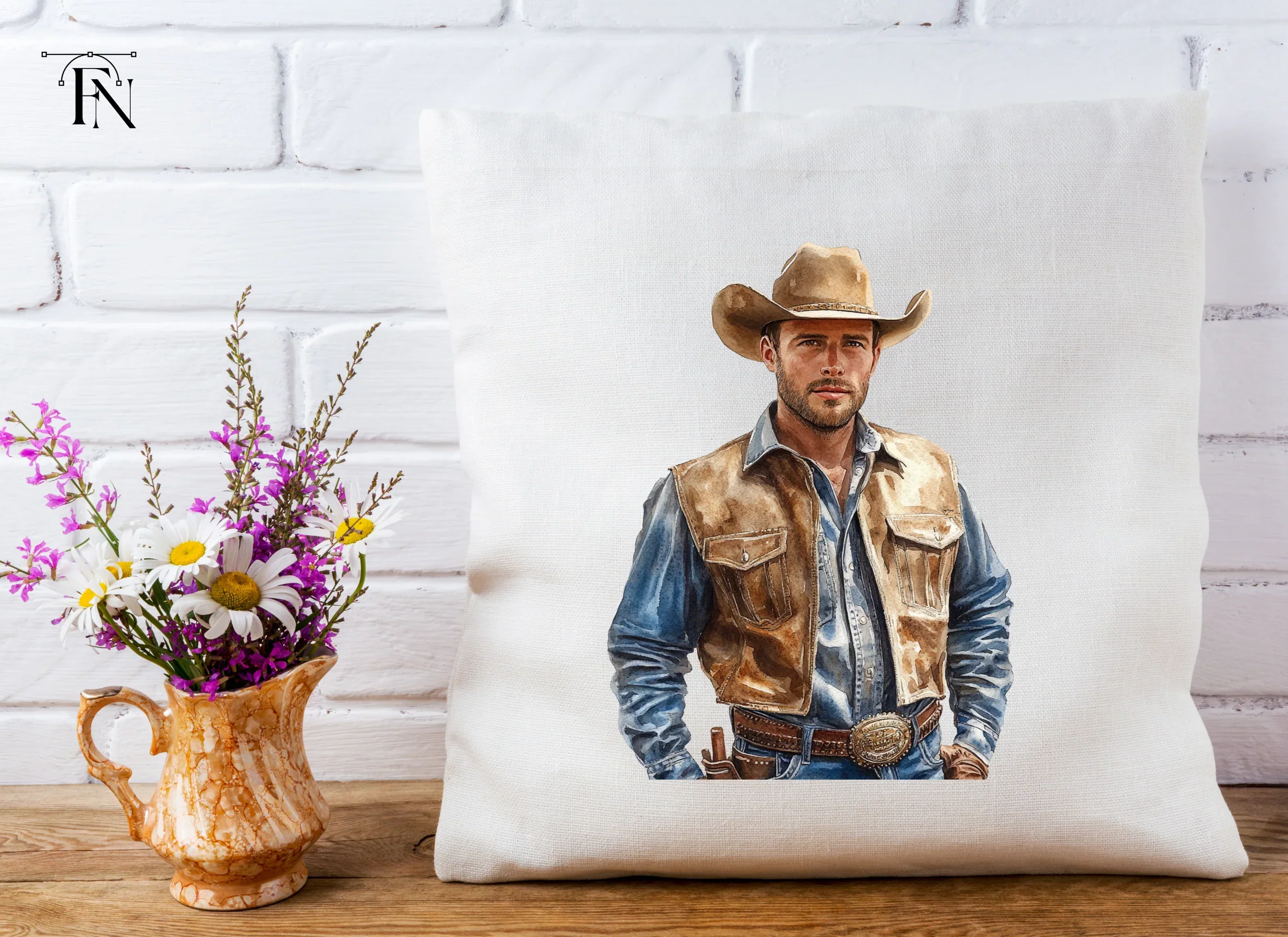 Rugged Cowboy Vest Clipart Bundle - Image 4