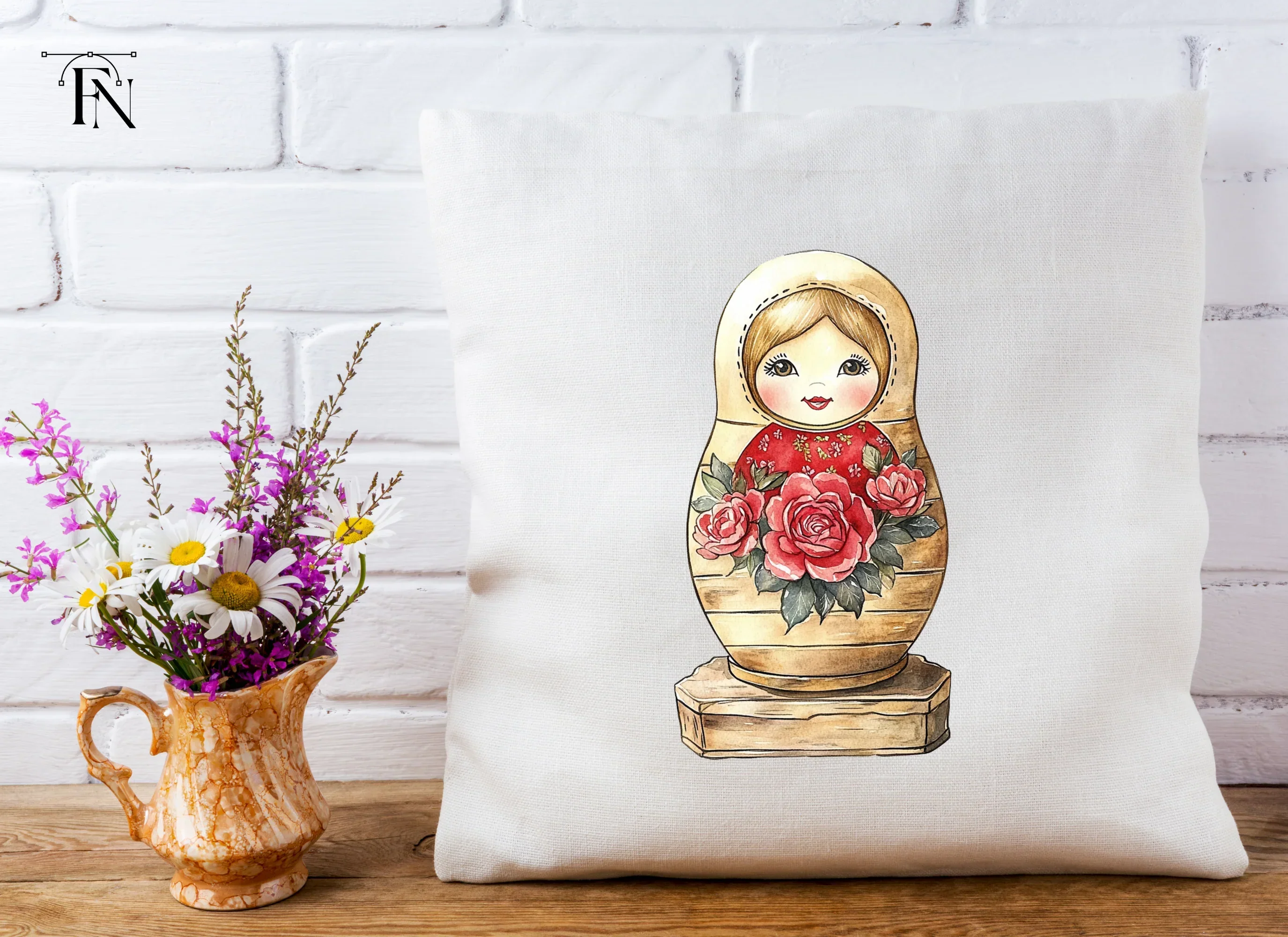Russian Nesting Dolls Clipart Bundle - Image 4