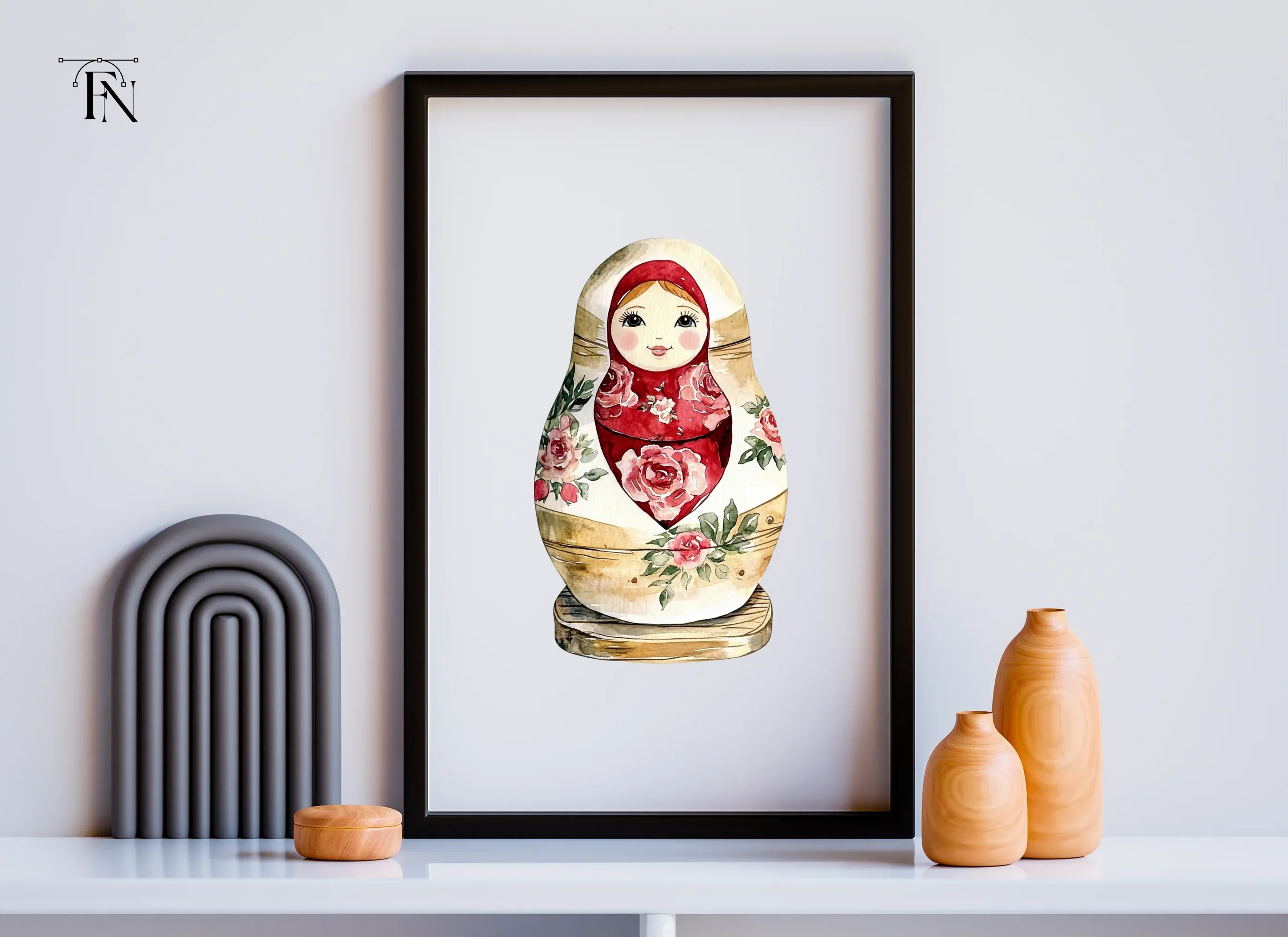 Russian Nesting Dolls Clipart Bundle - Image 6