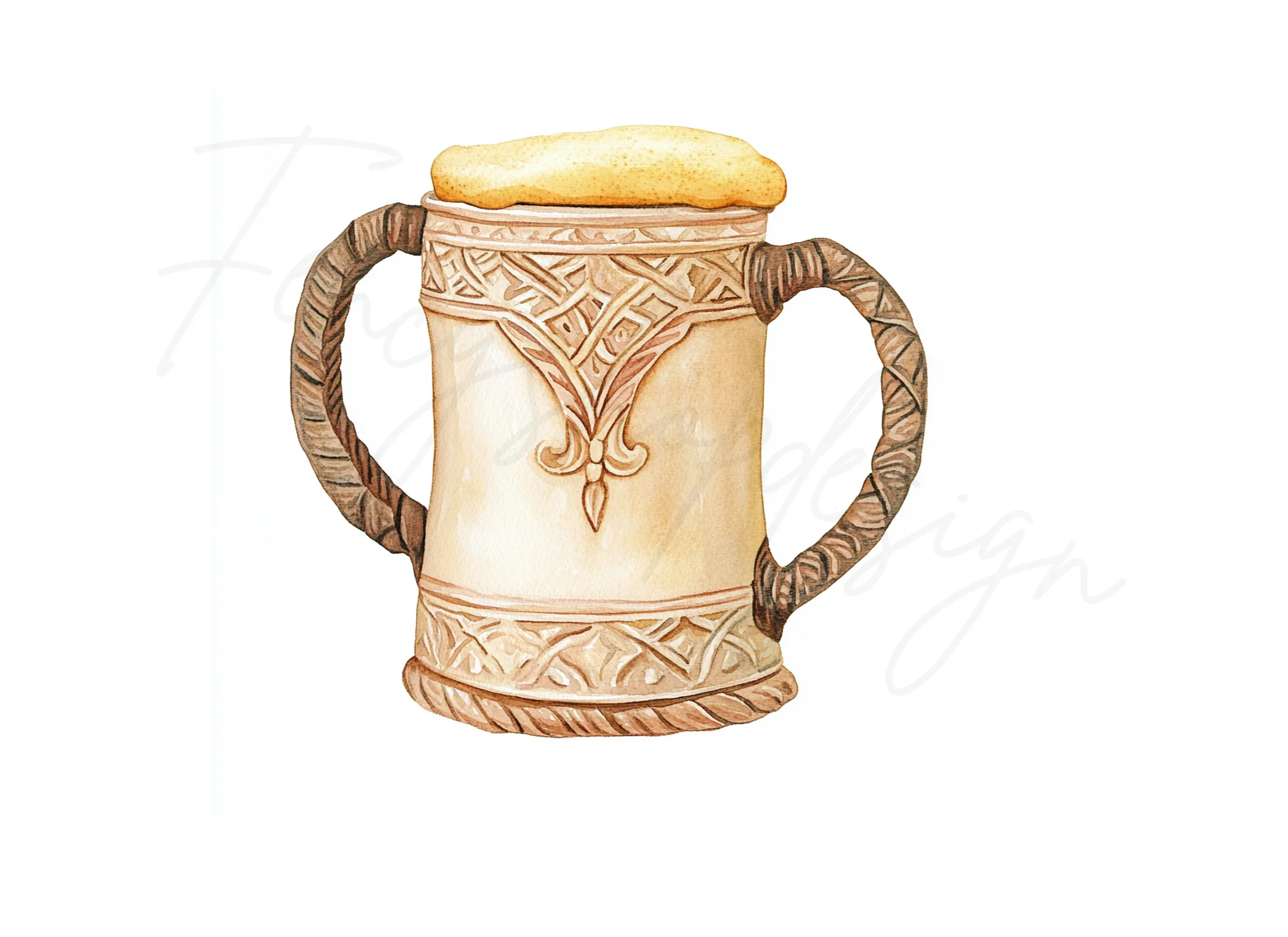 Rustic Beer Mugs Clipart Bundle - Image 2
