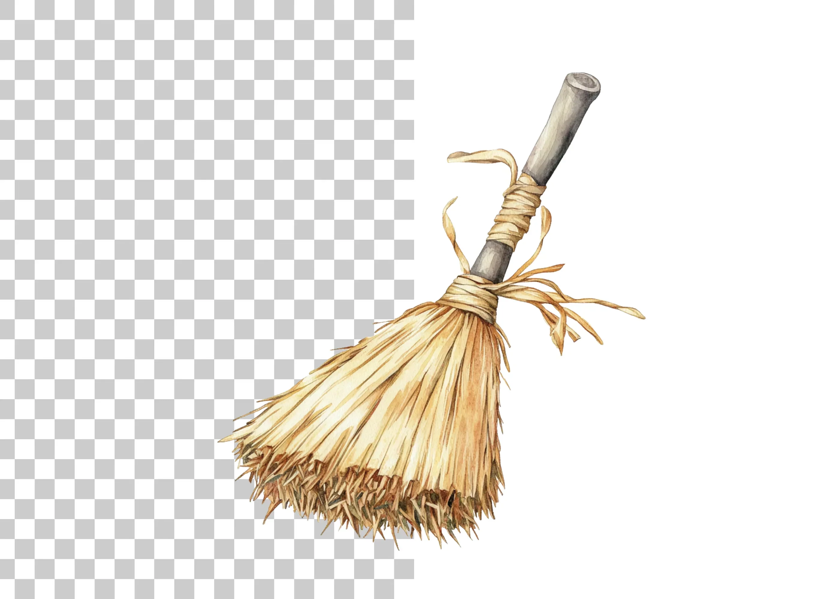 Rustic Broomstick Clipart Bundle - Image 2