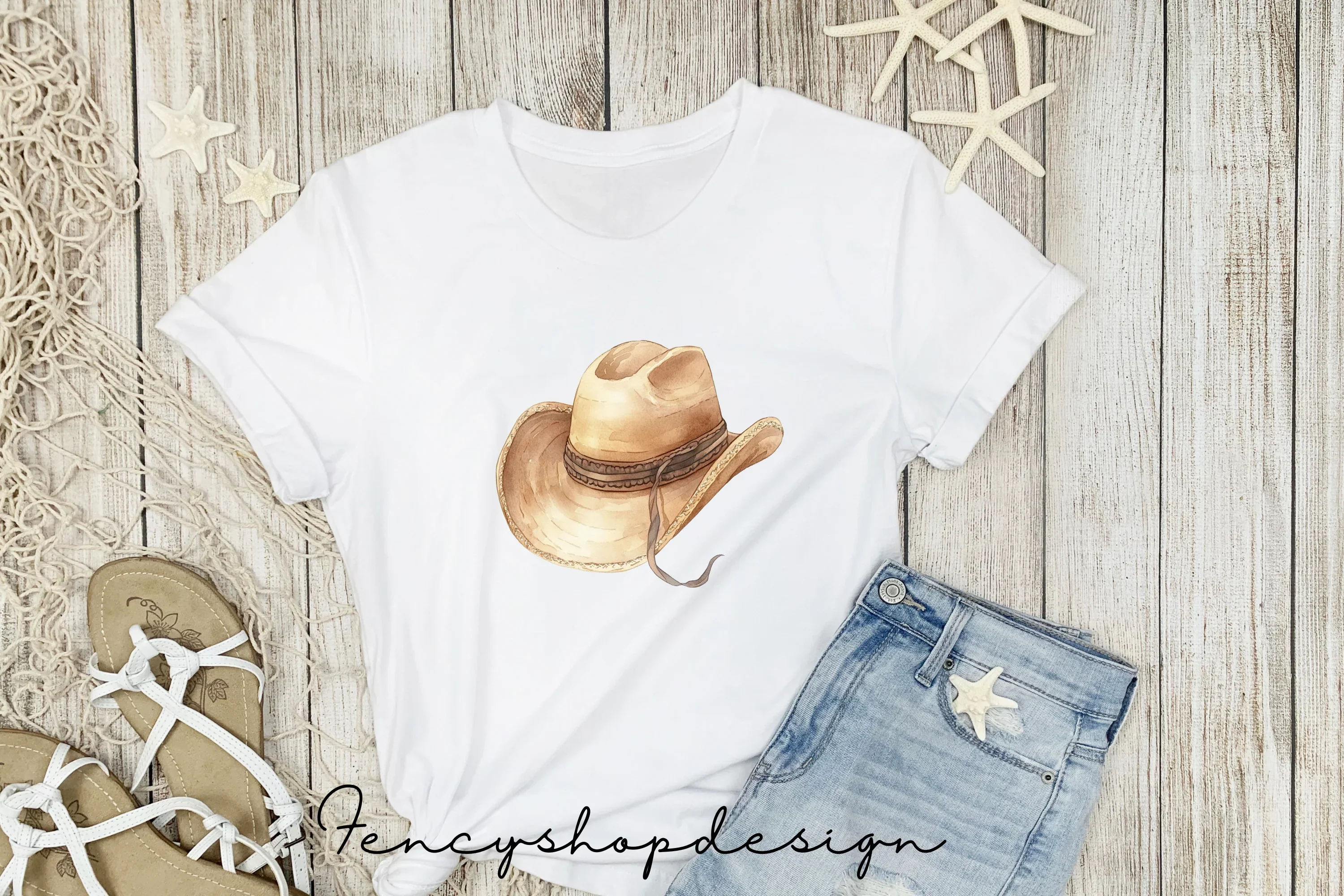 Rustic Cowboy Cowgirl Couple Clipart Bundle - Image 5