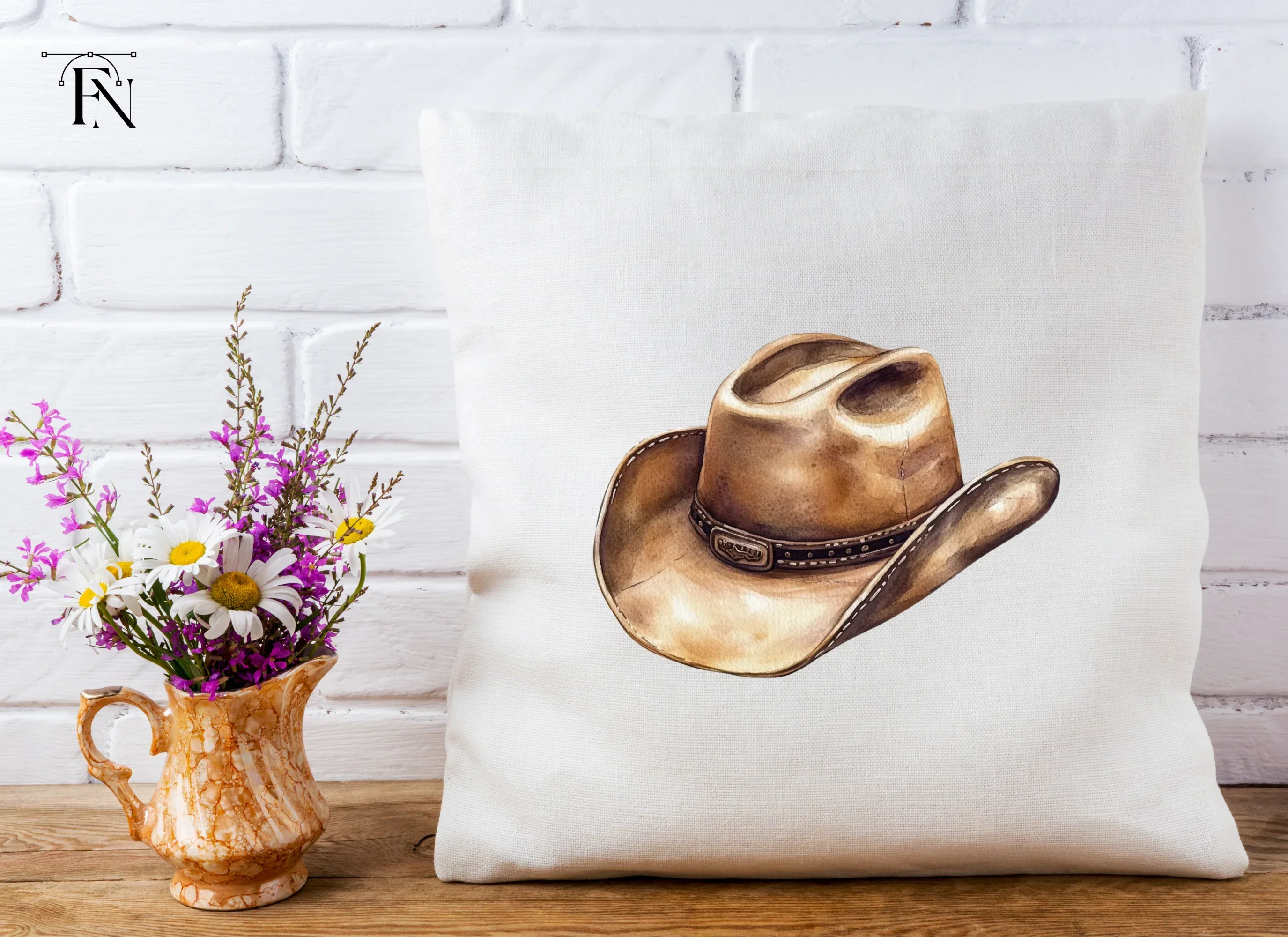 Rustic Cowboy Hats Clipart Bundle - Image 4