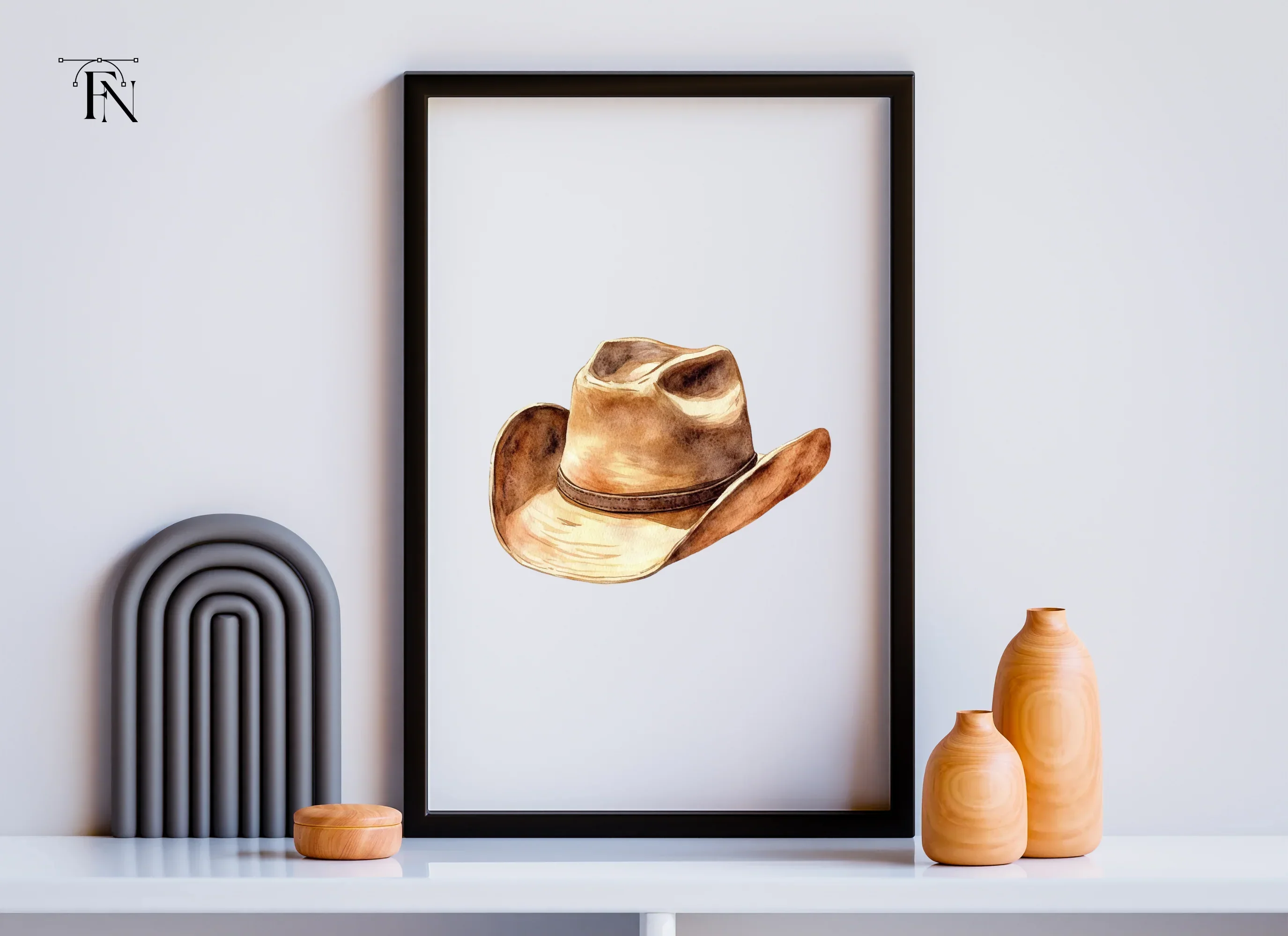 Rustic Cowboy Hats Clipart Bundle - Image 5