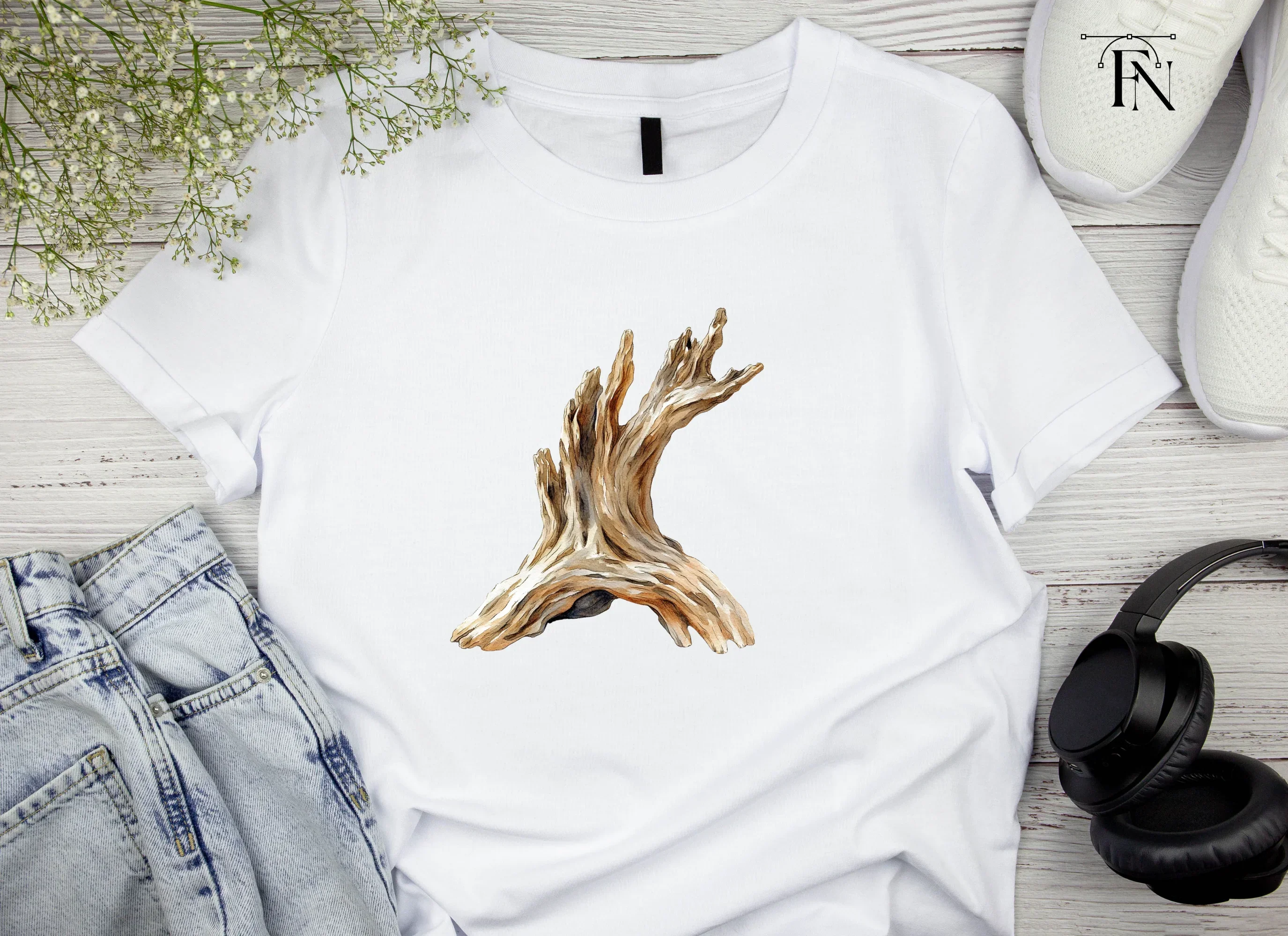 Rustic Driftwood Branch Clipart Bundle - Image 4