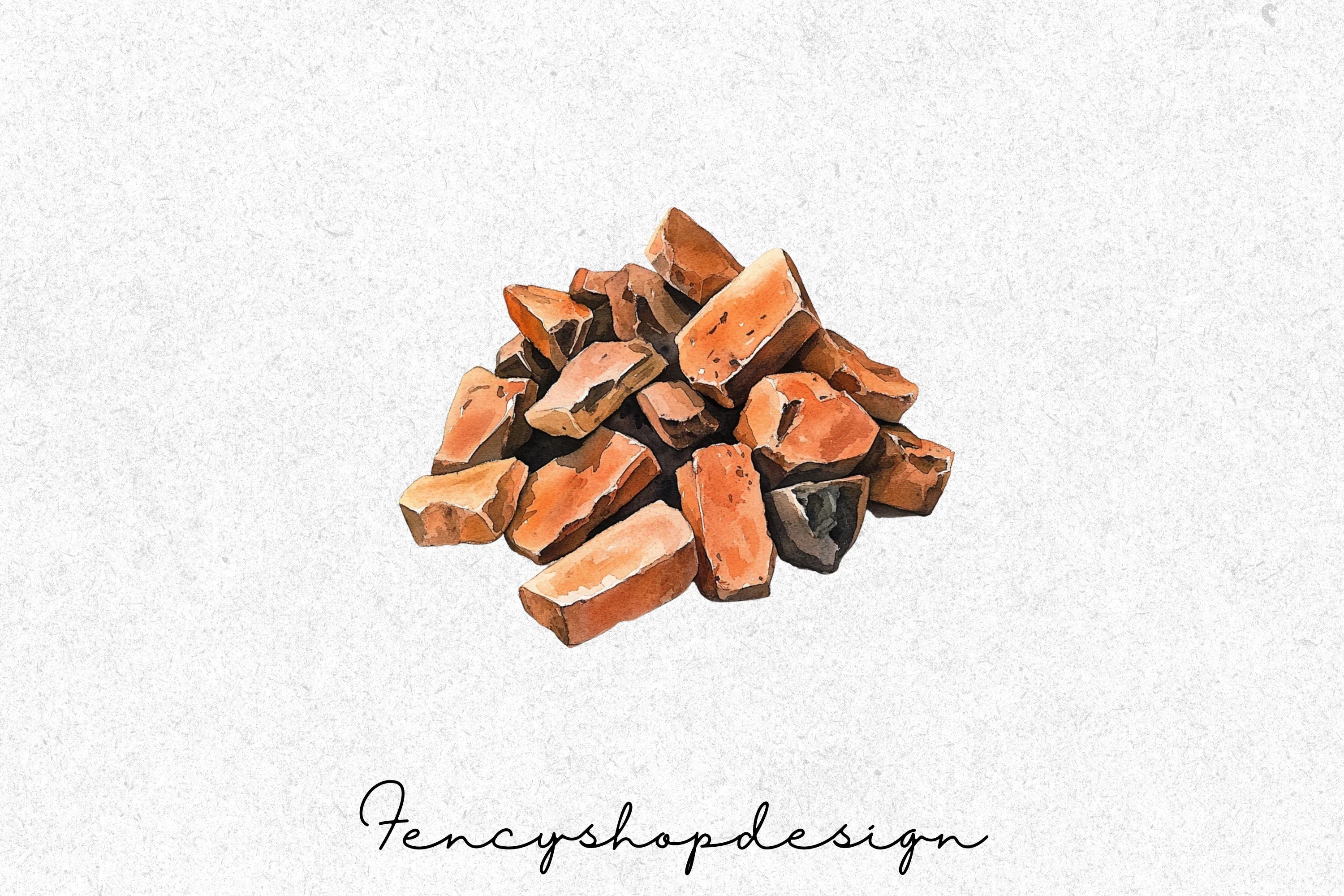 Rustic Nuts Bricks Clipart Bundle - Image 3