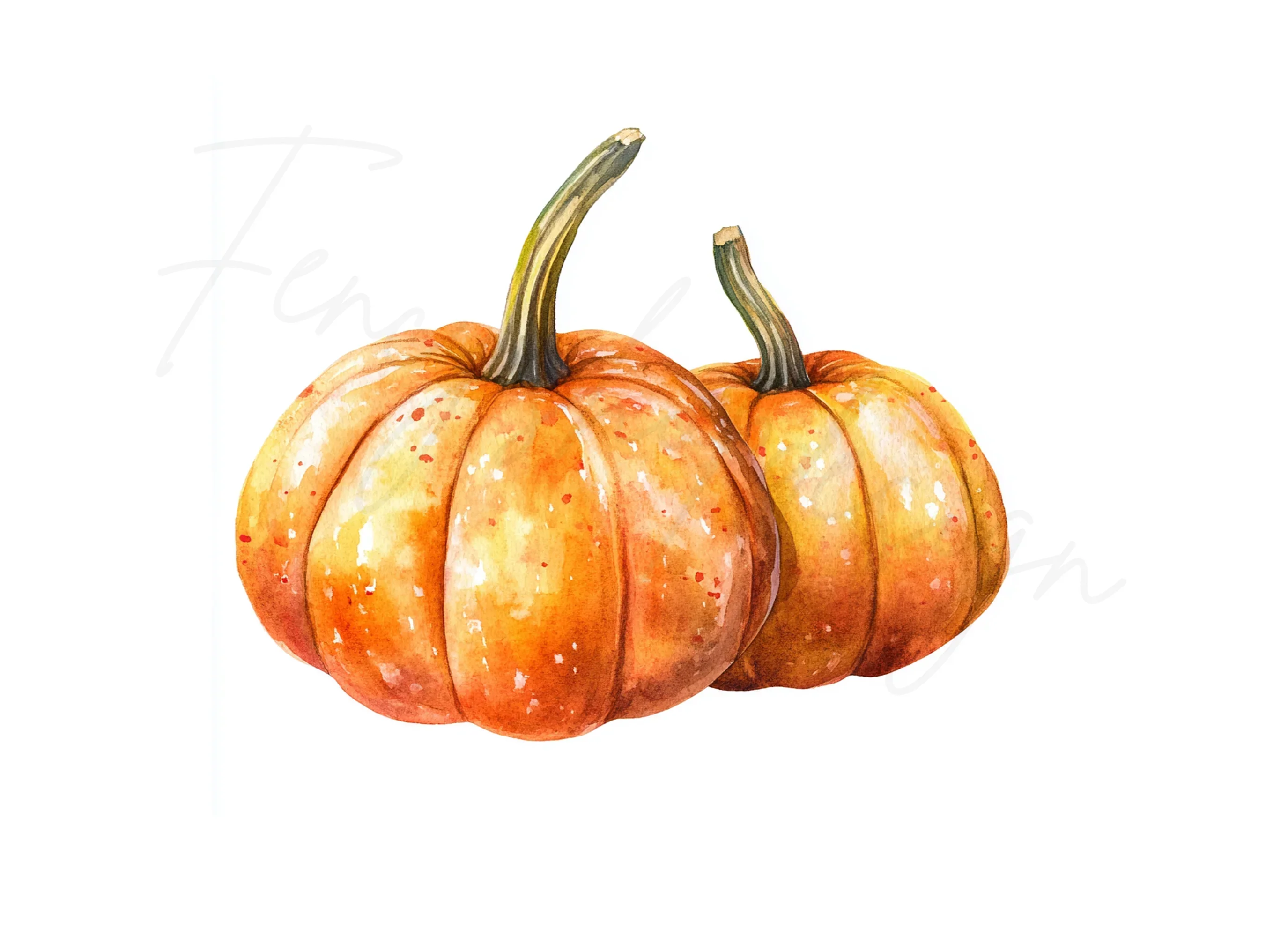 Rustic Pumpkin Clipart Bundle - Image 3