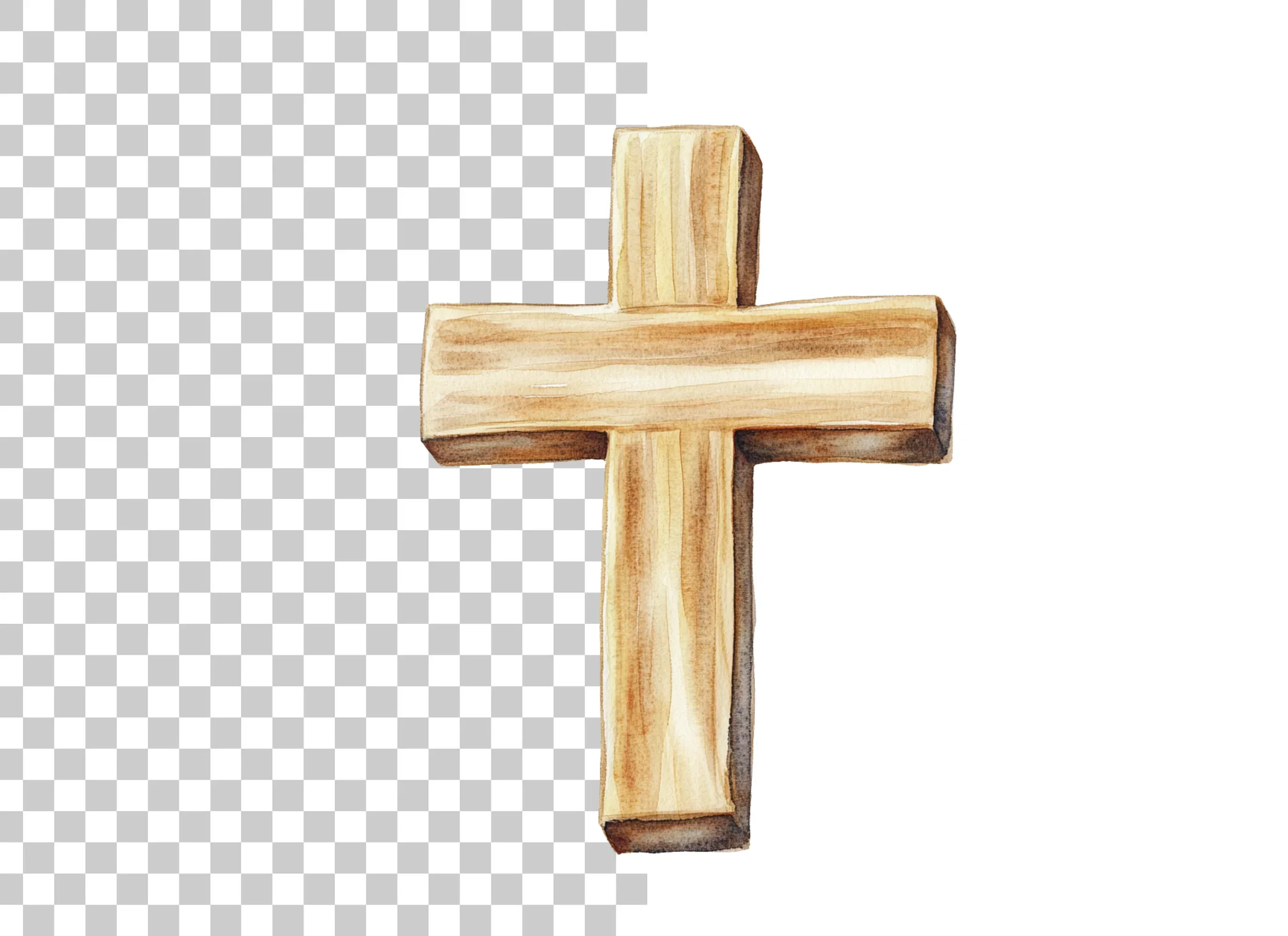 Rustic Wooden Crosses Clipart Bundle - Image 2