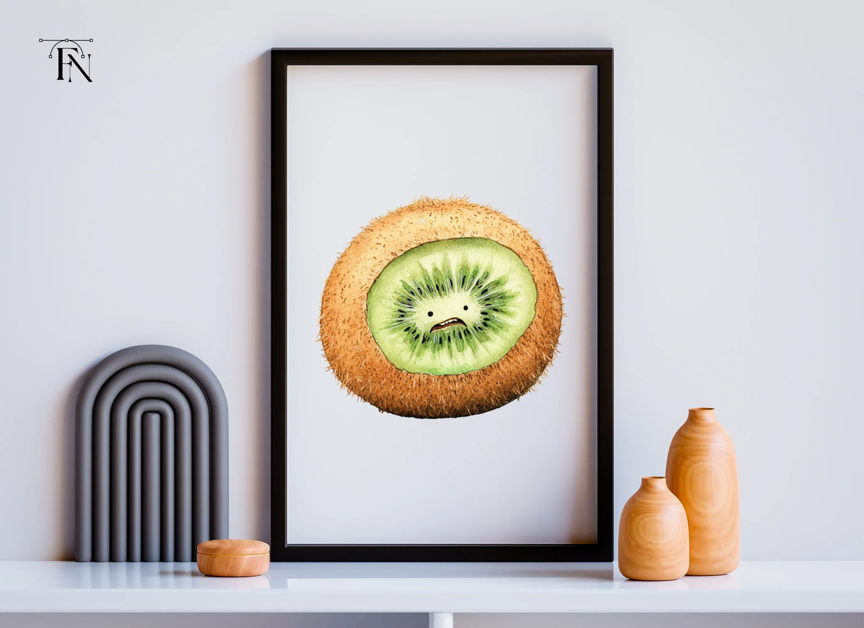 Sad Kiwi Fruit Clipart Bundle - Image 3