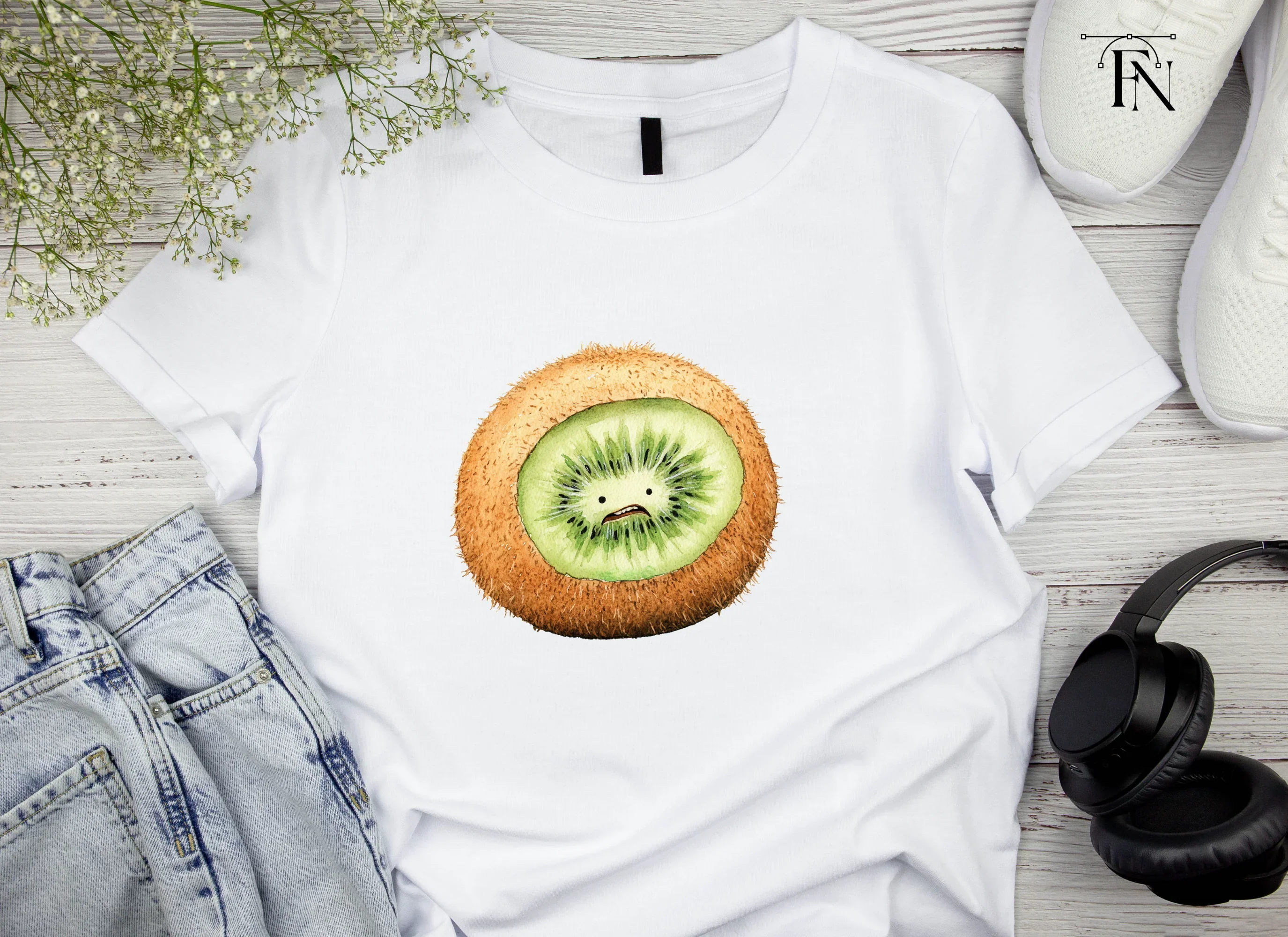 Sad Kiwi Fruit Clipart Bundle - Image 5