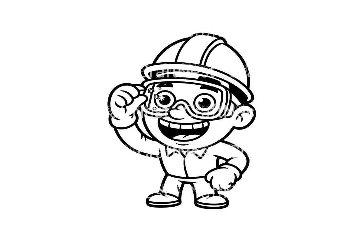 Safety Goggles Kids Coloring Books - Image 3