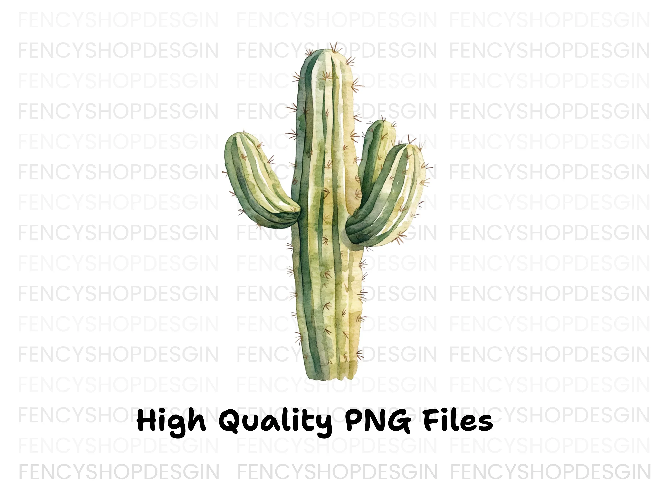 Saguaro Cactus Clipart Bundle - Image 2