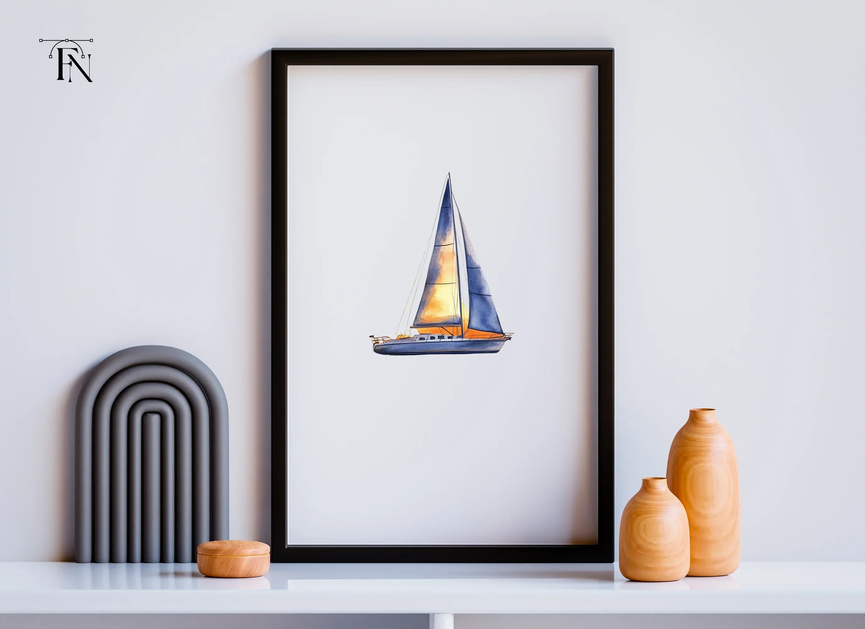 Sailboat Clipart Bundle - Image 4