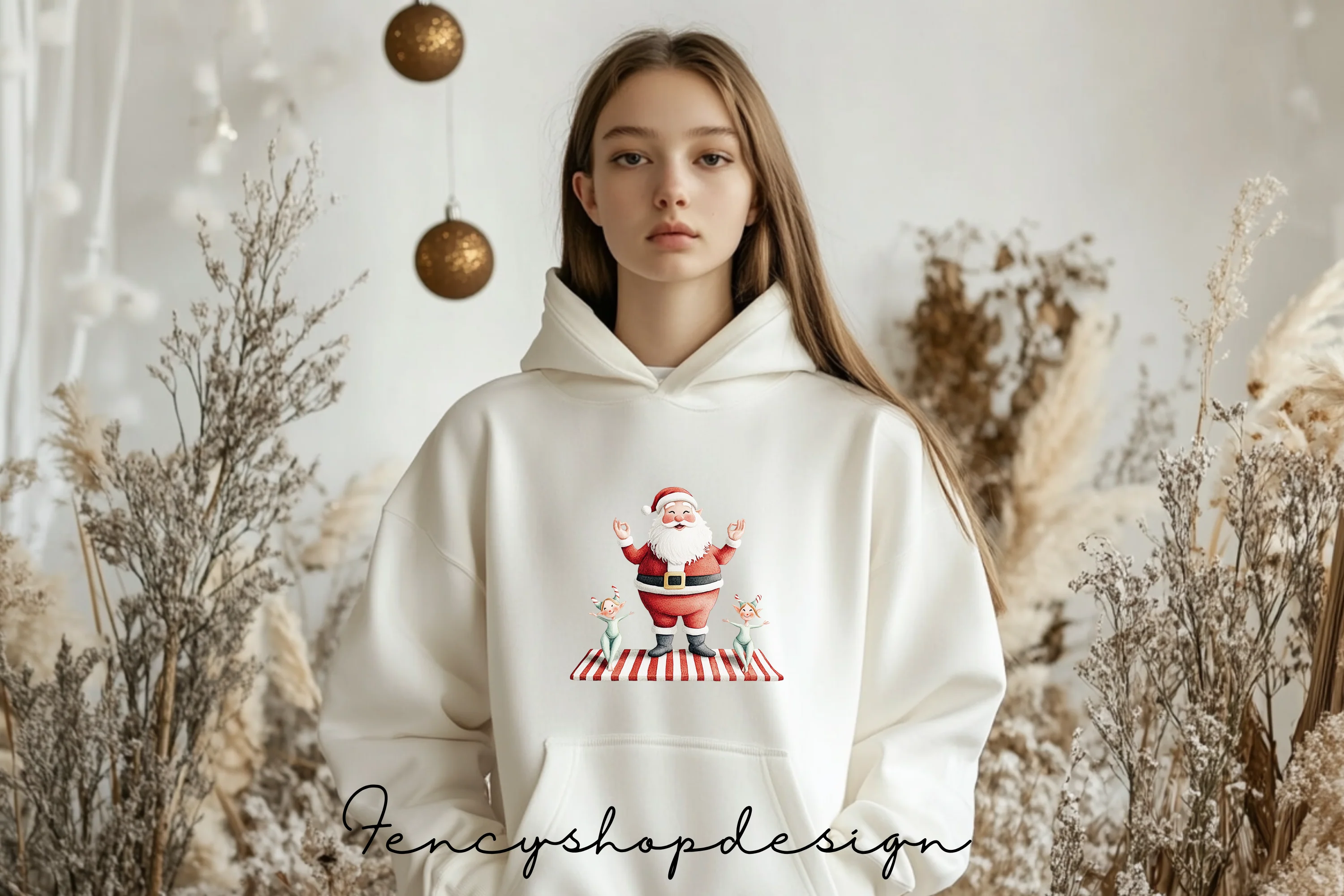 Santa and Christmas Decor Clipart Bundle - Image 6