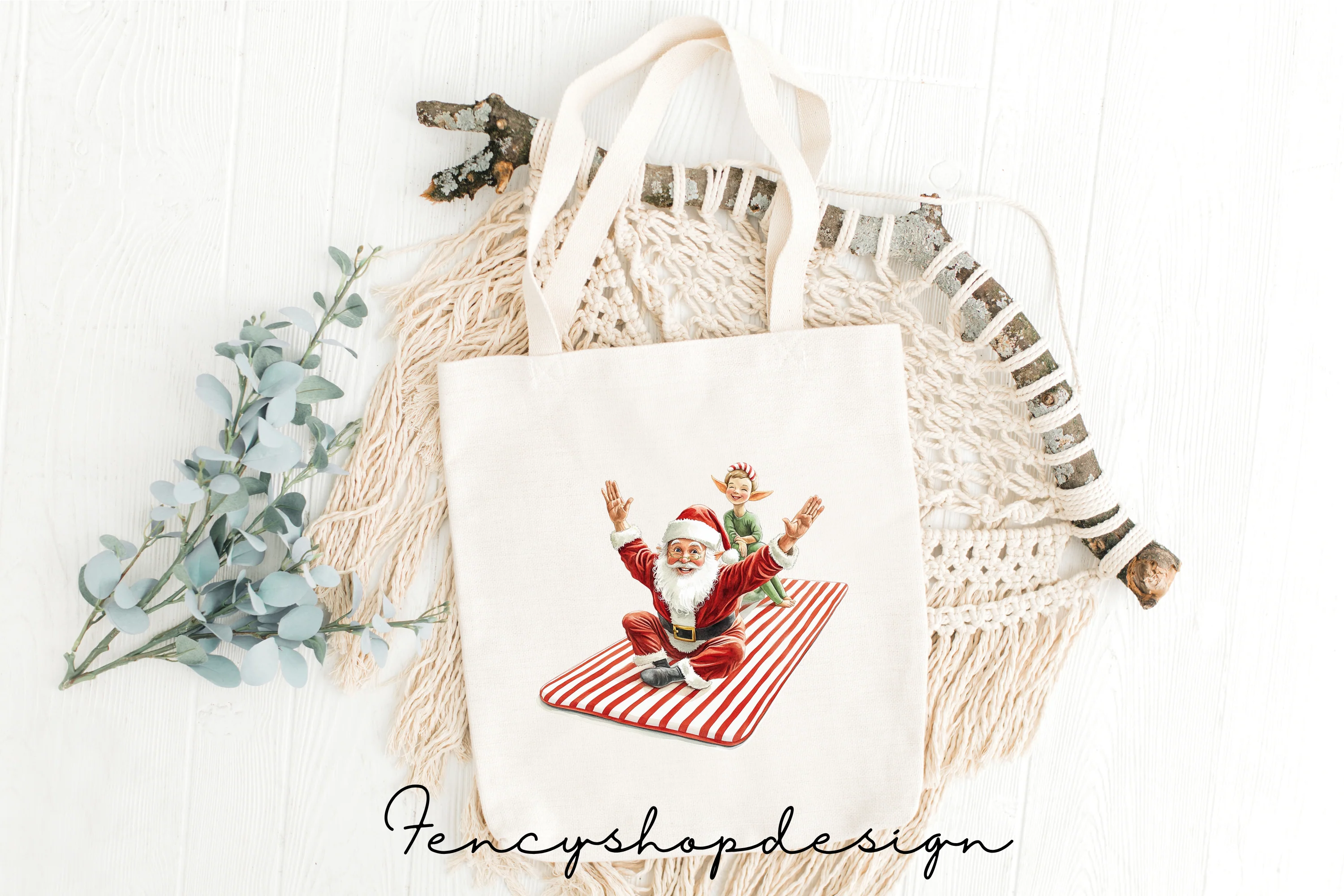 Santa and Christmas Decor Clipart Bundle - Image 8