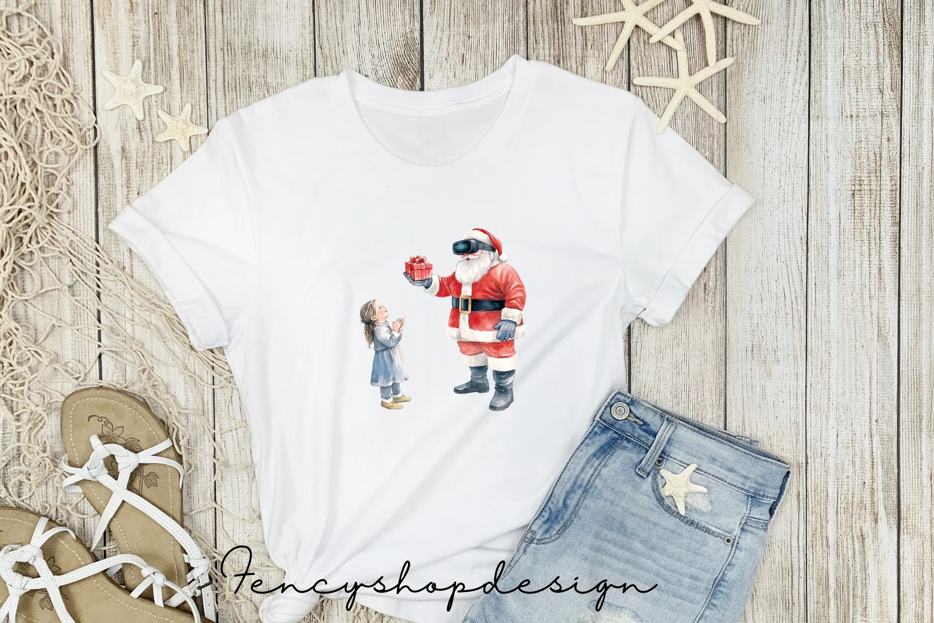 Santa Claus Snow Globe Clipart Bundle - Image 5