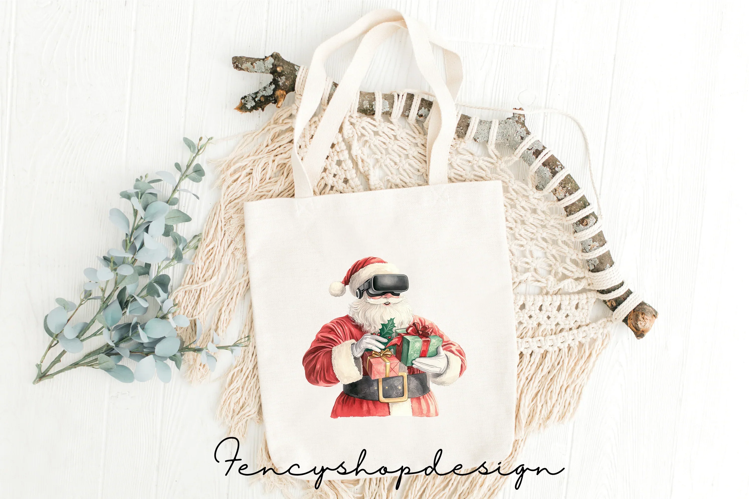 Santa Claus Snow Globe Clipart Bundle - Image 8
