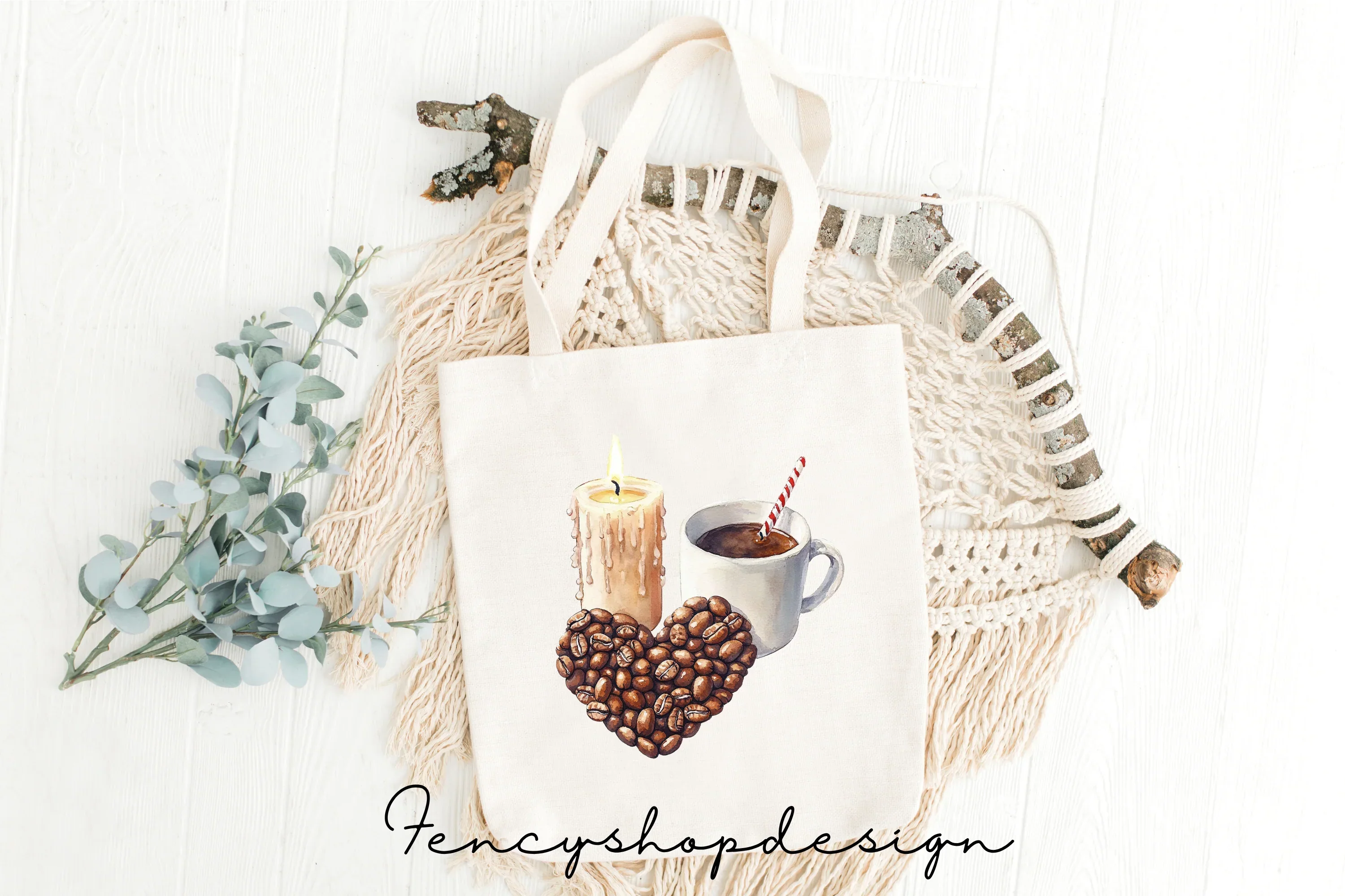 Santa Hot Cocoa Gingerbread Clipart Bundle - Image 4
