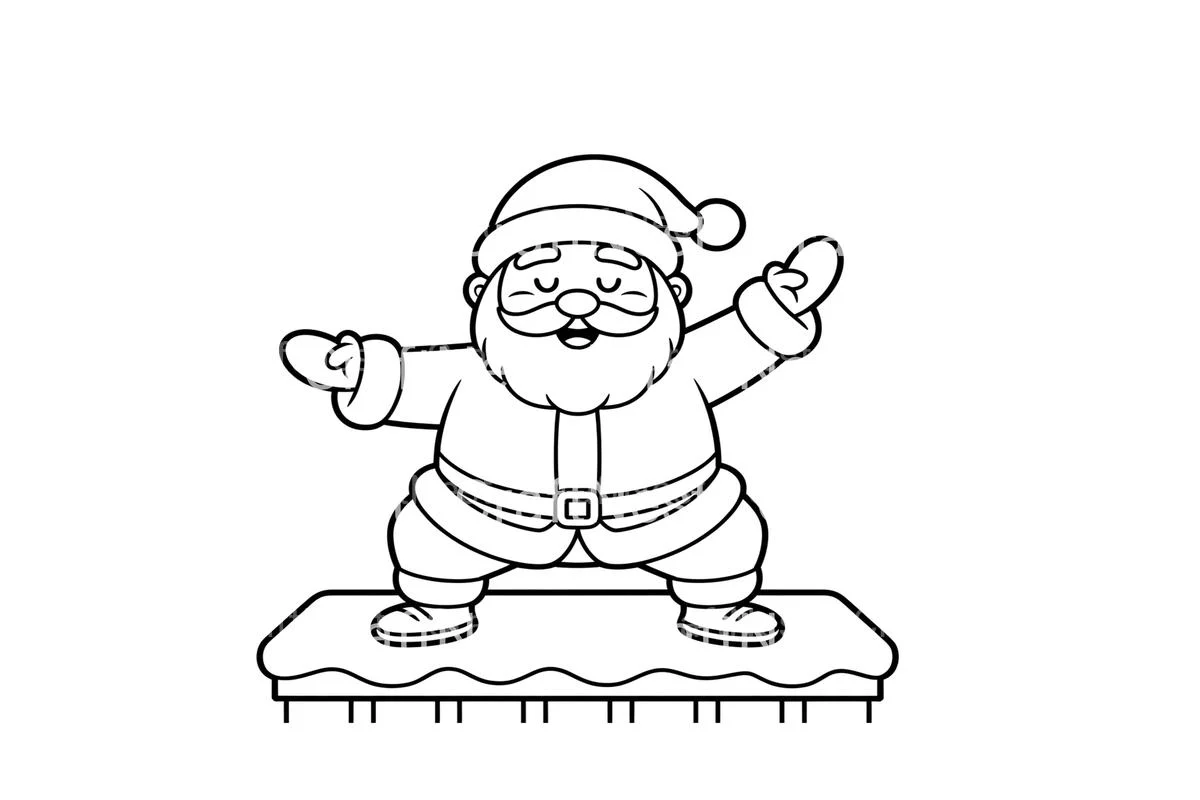 Santa on Chimney Delight Coloring Books - Image 2