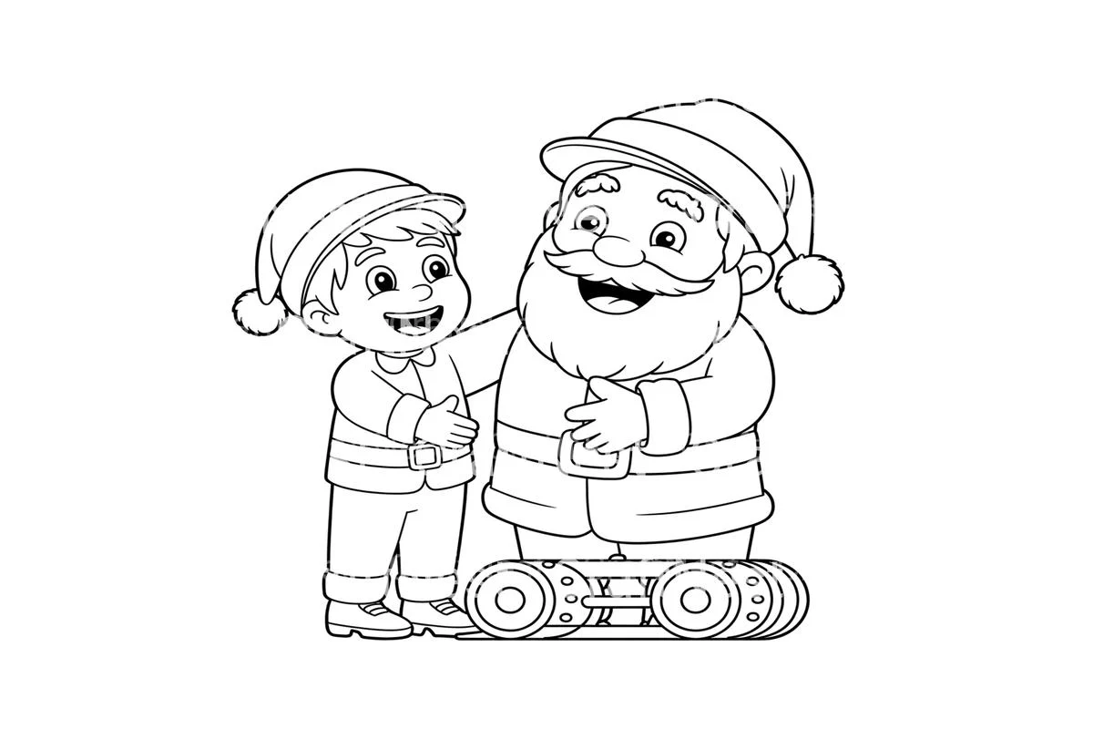 Santa's Workshop Magic Coloring Books - Image 4