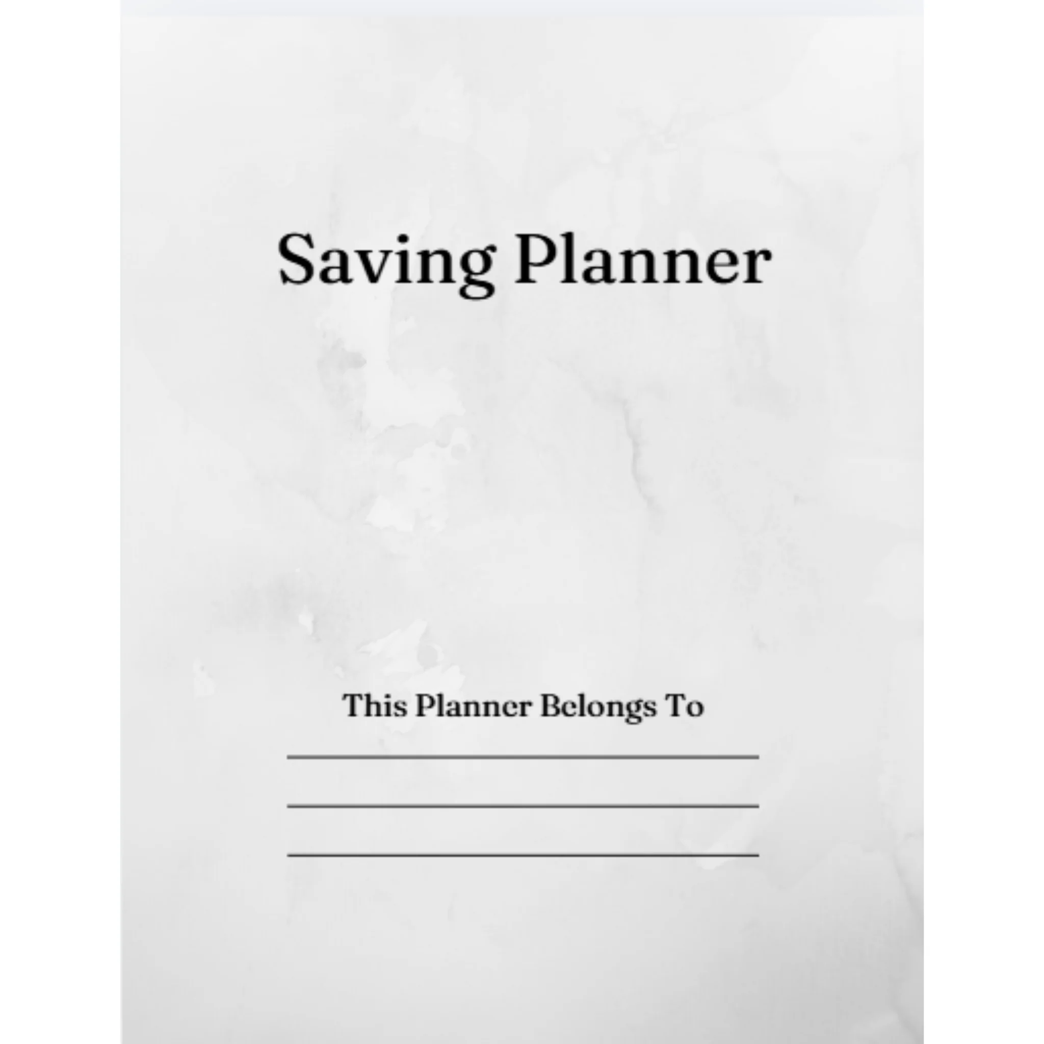 Saving Planner Bundle