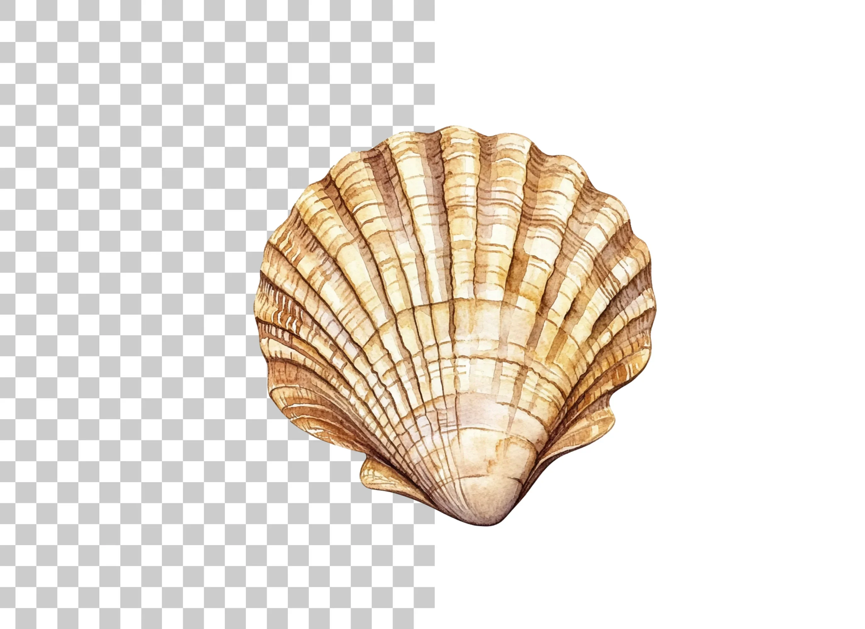 Scallop Shells Clipart Bundle - Image 2