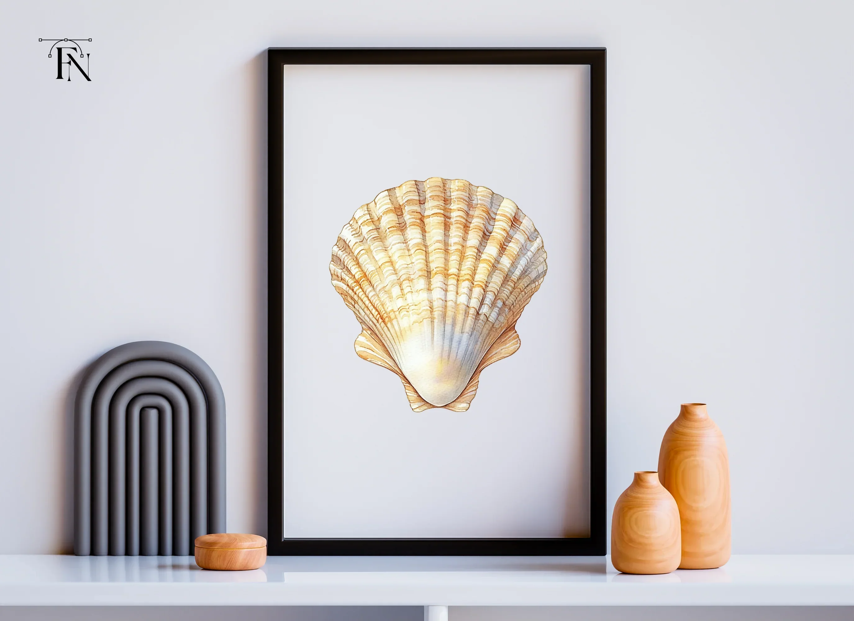 Scallop Shells Clipart Bundle - Image 4