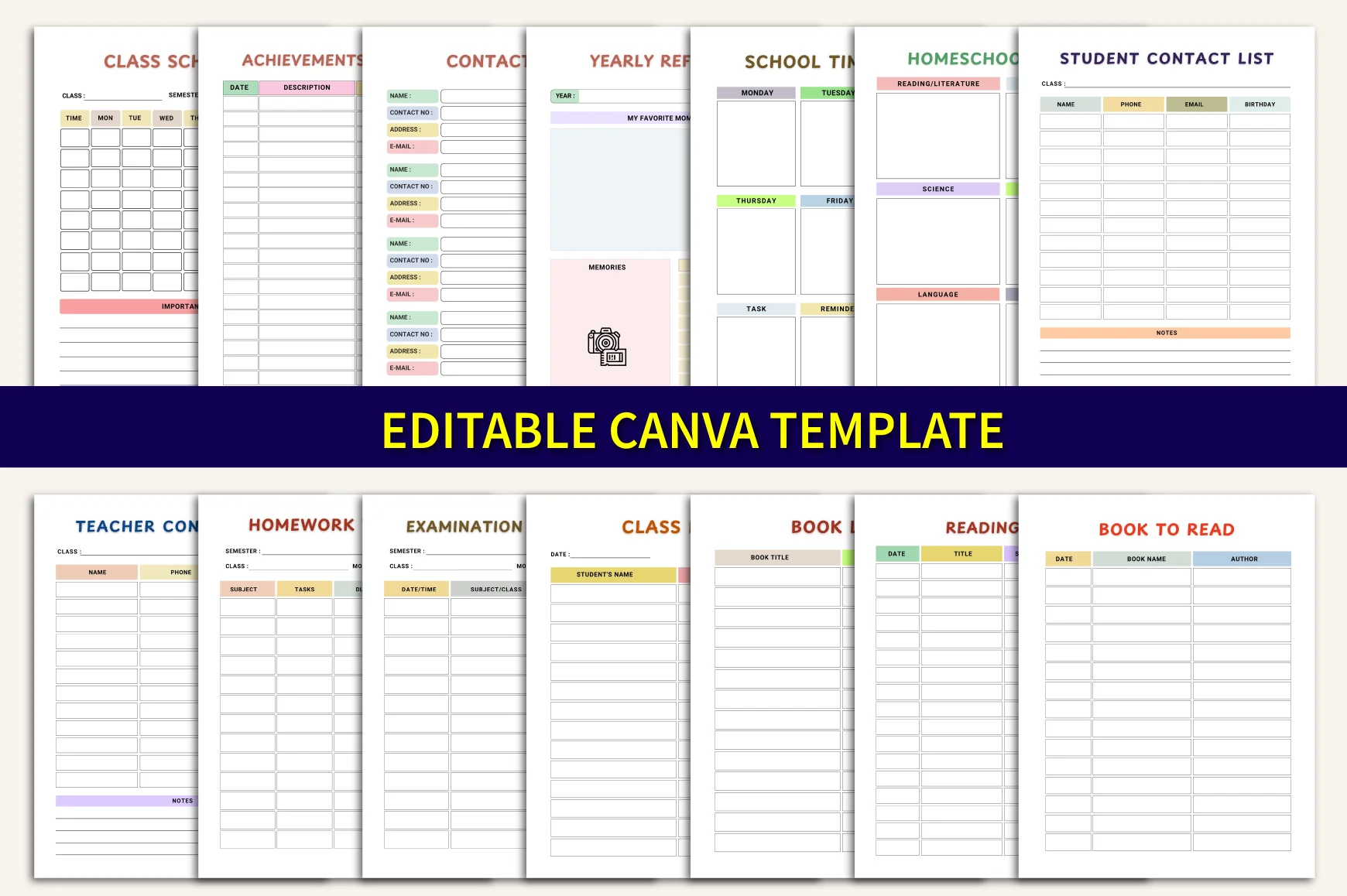 School Year For Kids Planner - Image 5