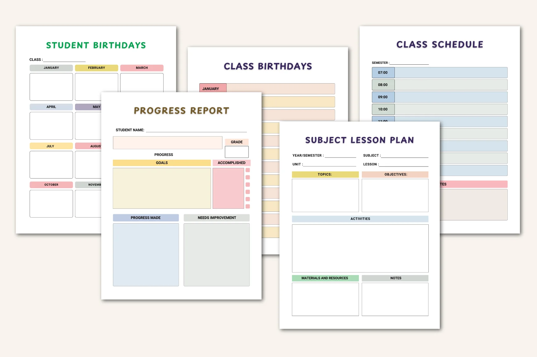 School Year For Kids Planner - Image 7