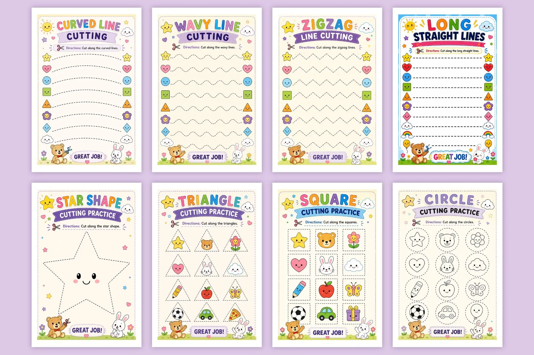 Scissor Skills For Preschoolers Workbook - Image 4
