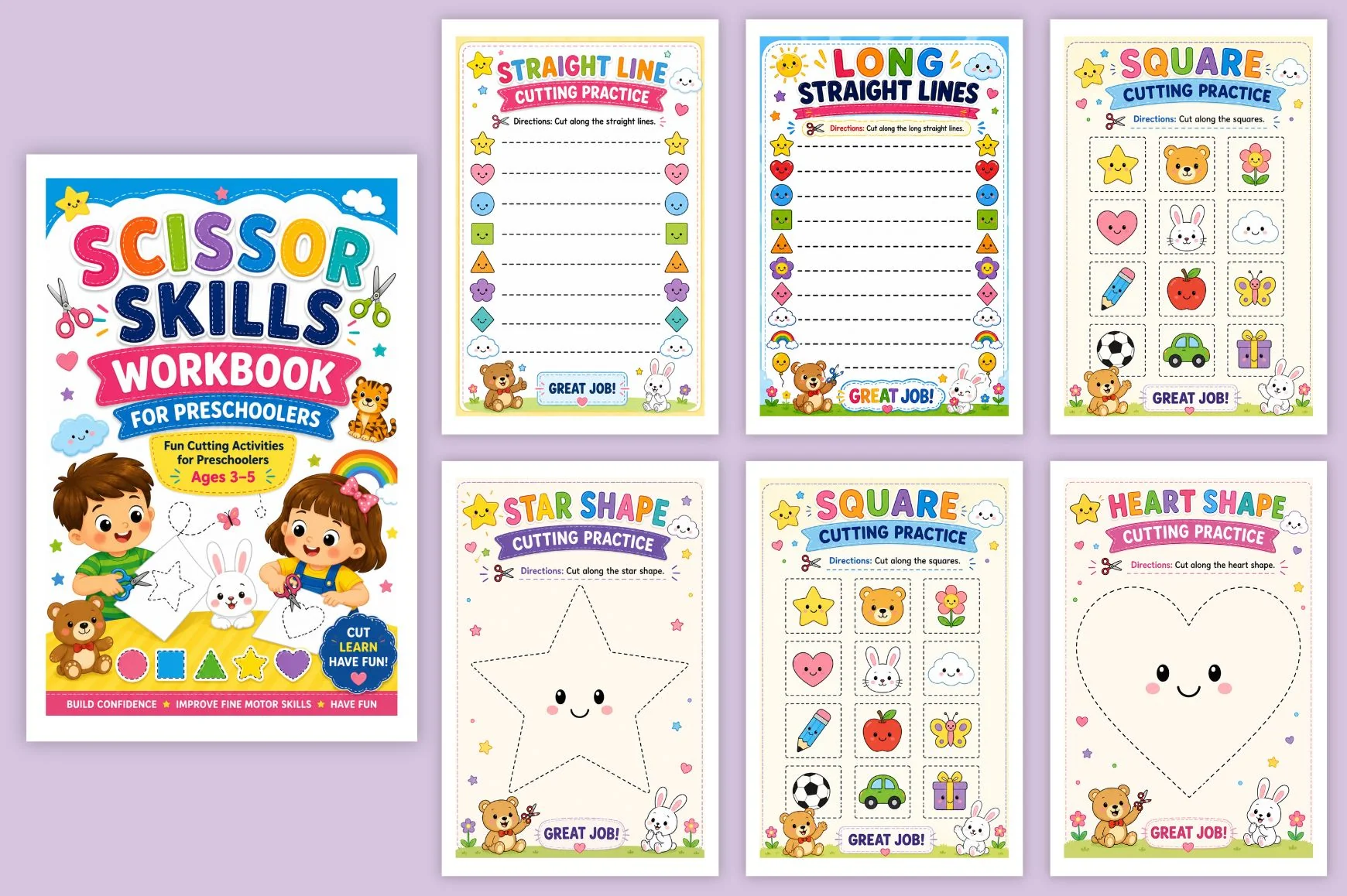 Scissor Skills For Preschoolers Workbook - Image 5