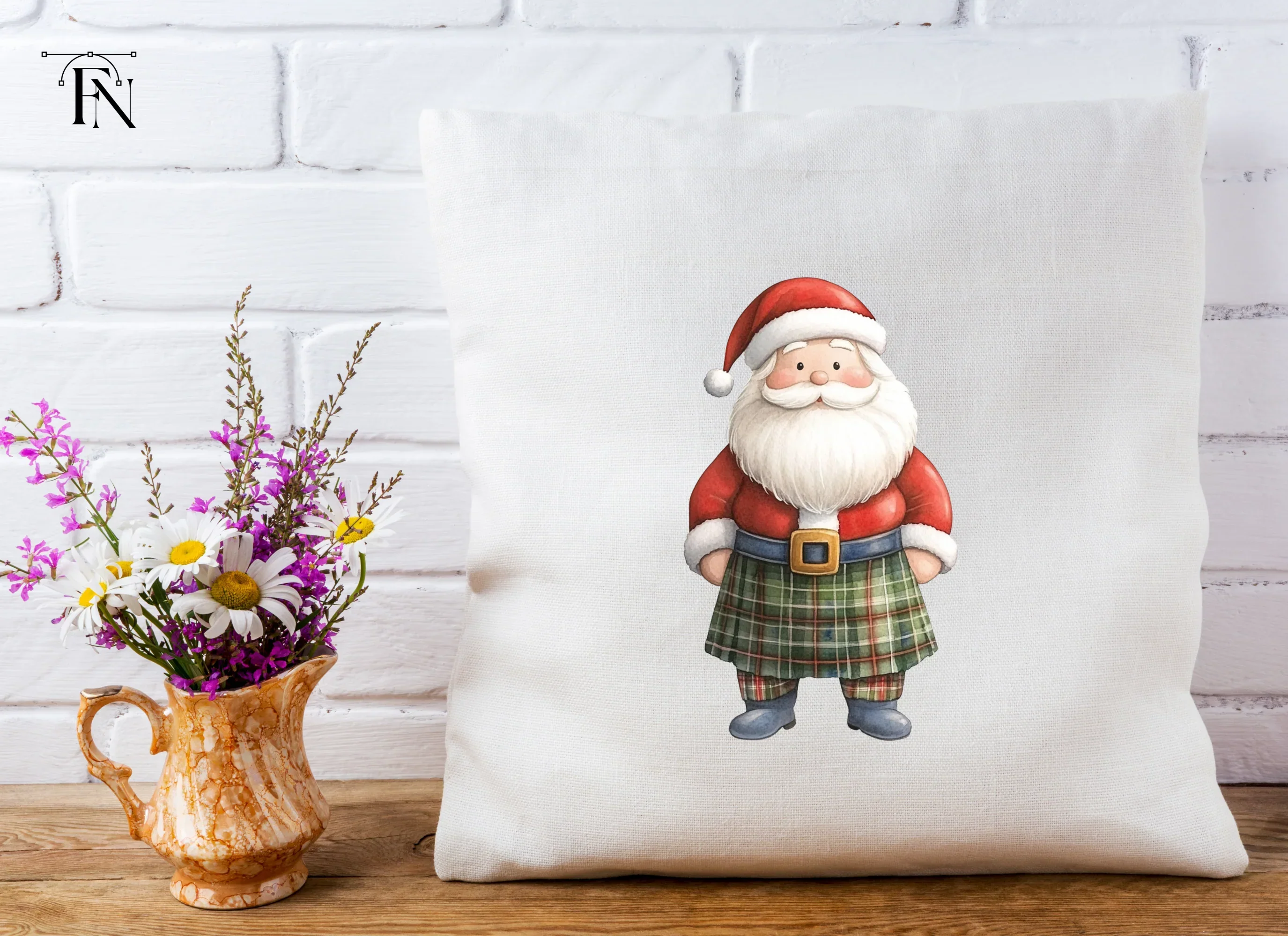 Scottish Santa Claus Clipart Bundle - Image 5