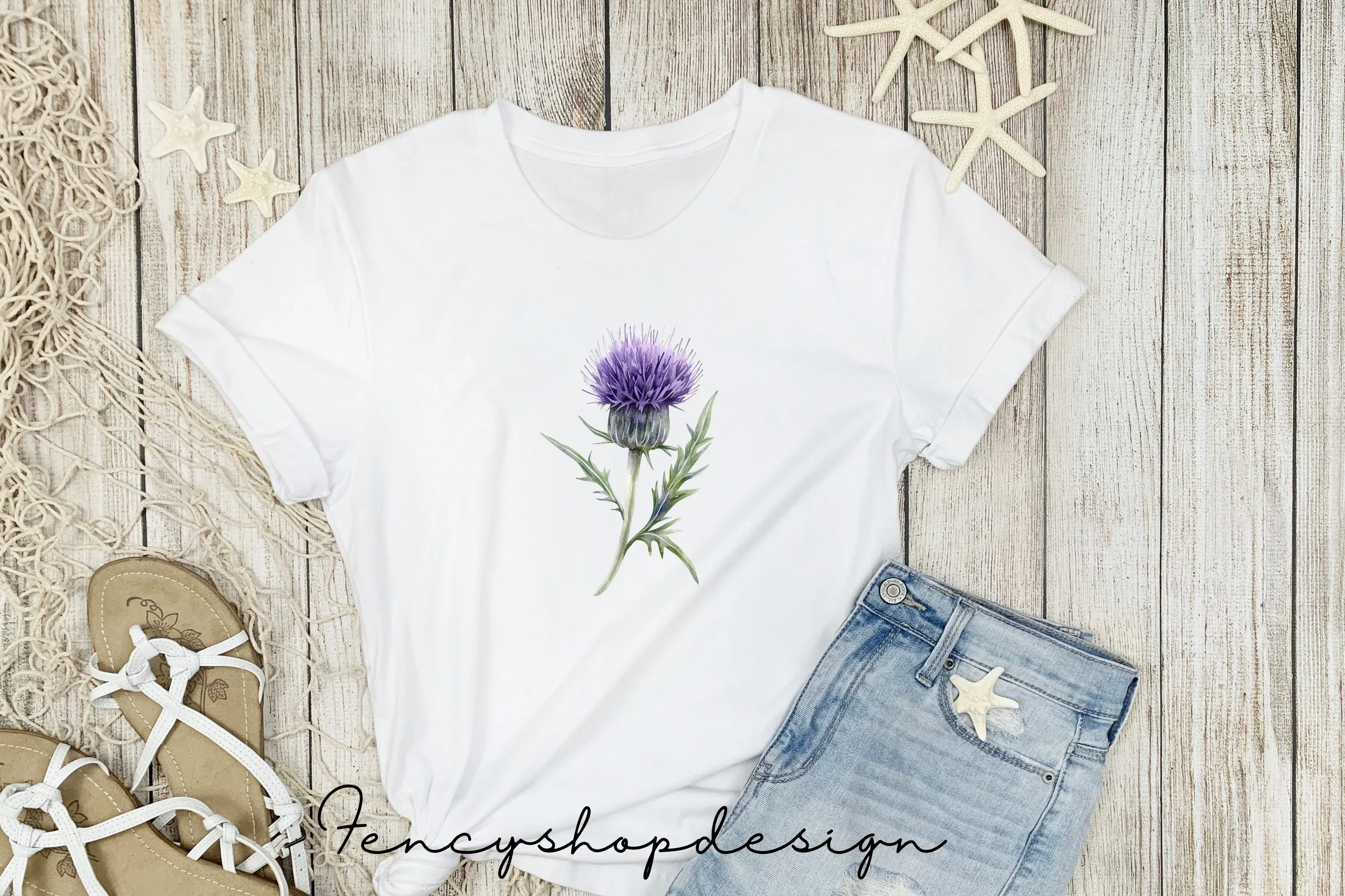 Scottish Thistle Clipart Bundle - Image 5
