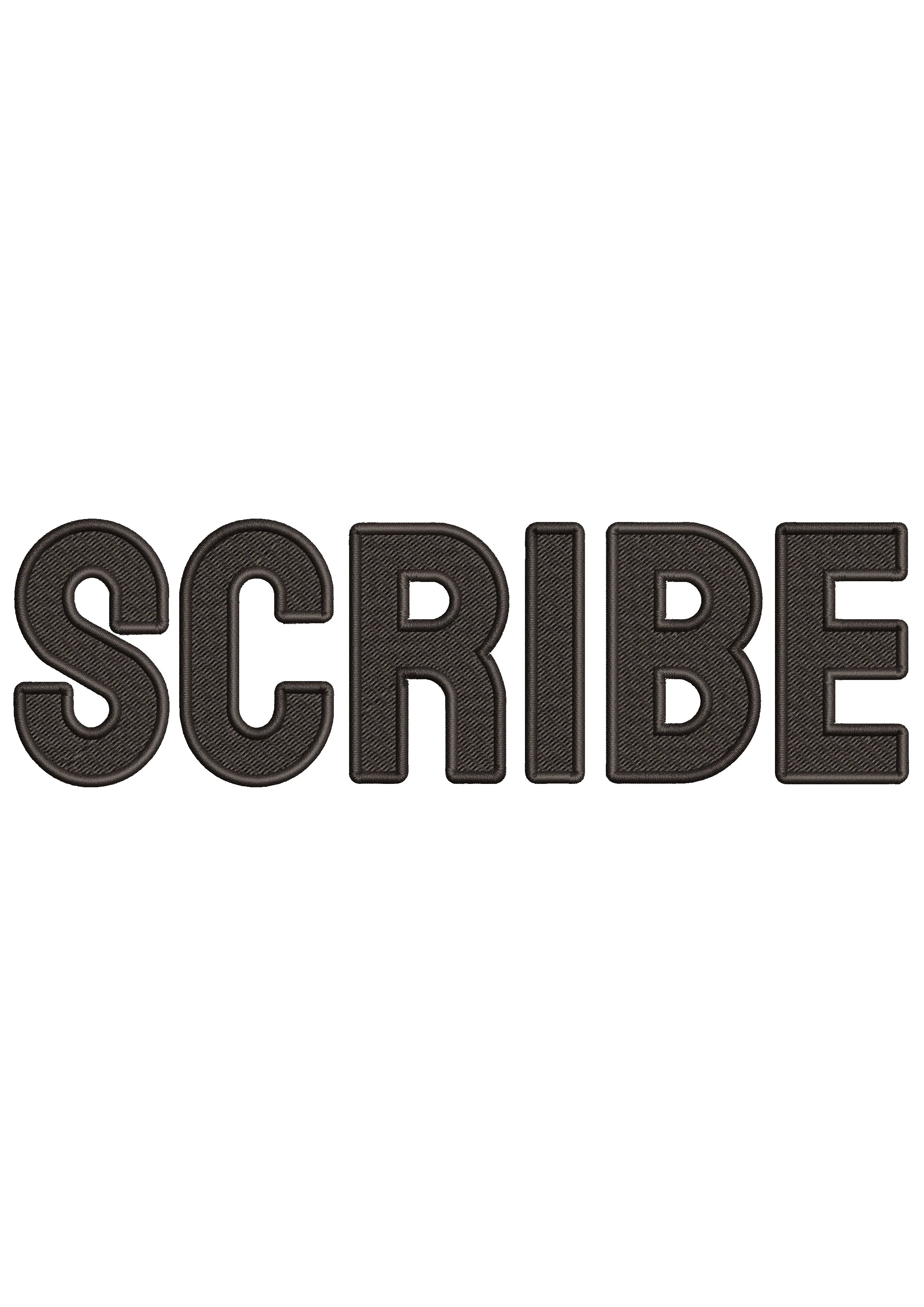 Scribe Embroidery Design