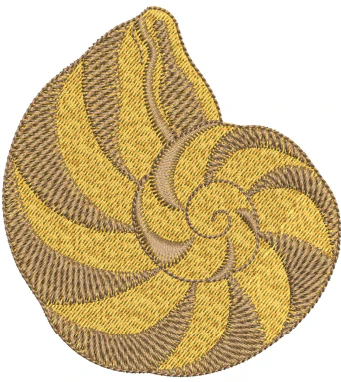 Sea Shell Embroidery Design