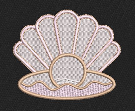Seashell Embroidery Design