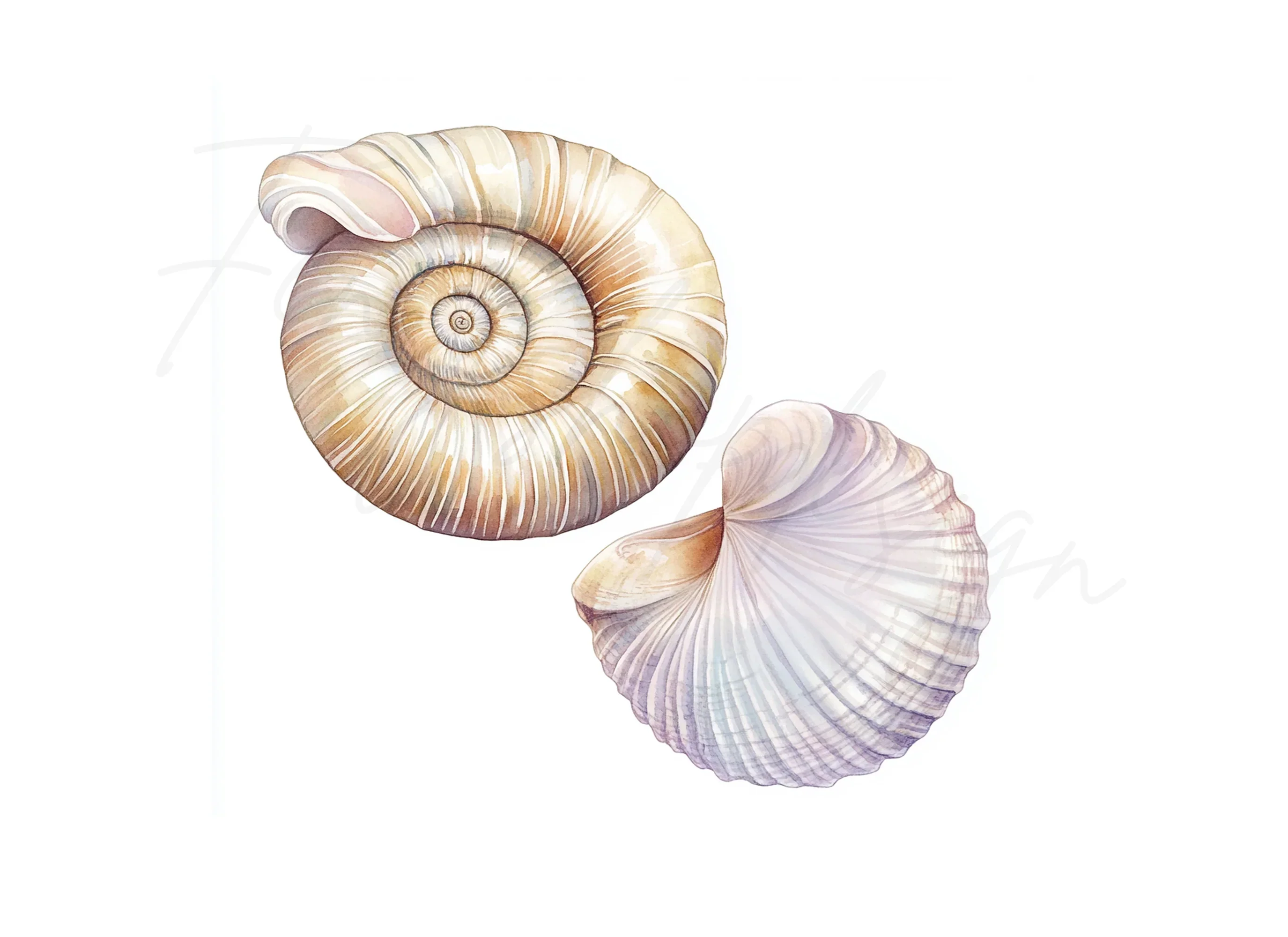 Seashells Clipart Bundle - Image 3