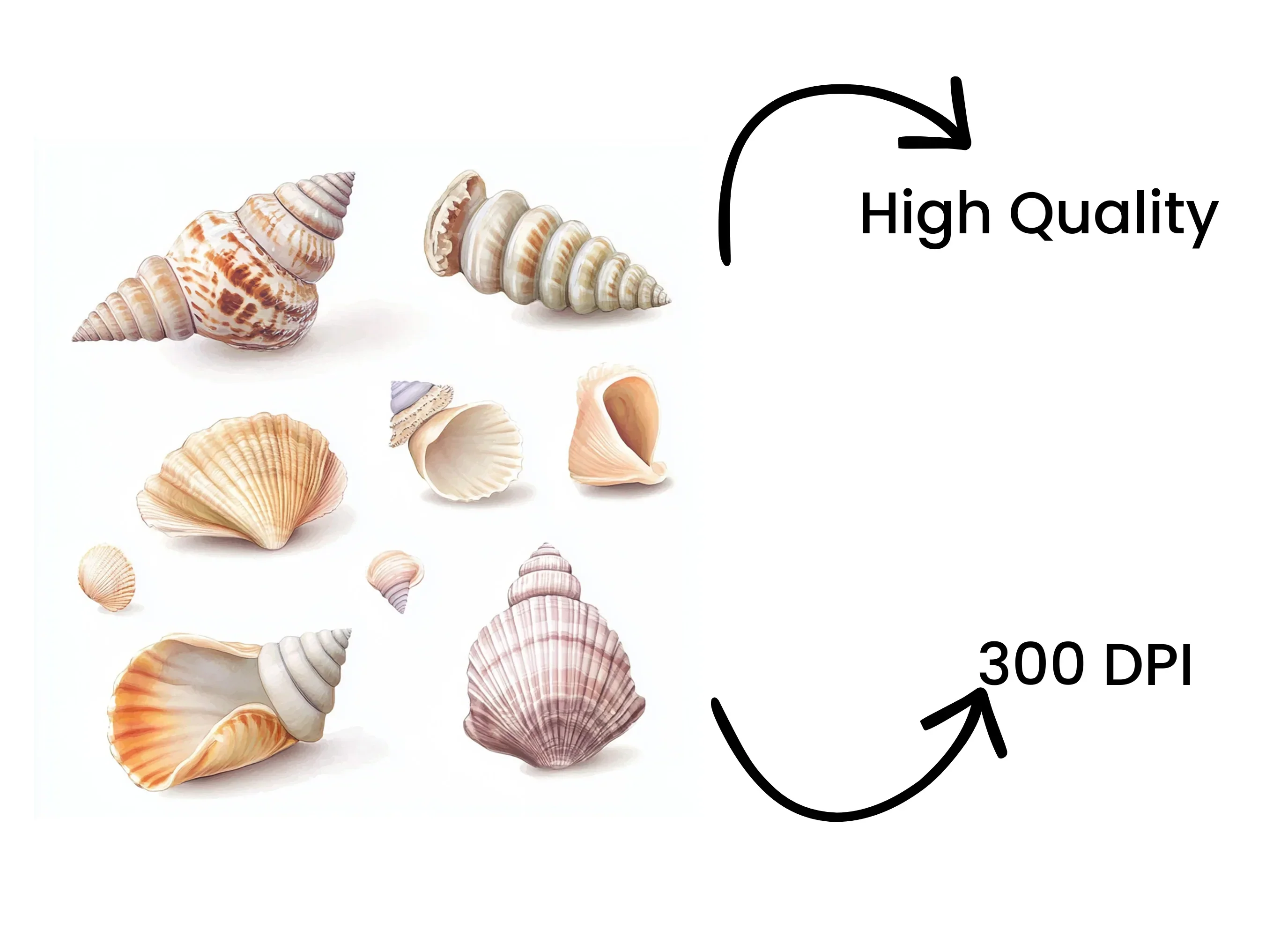 Seashells Clipart Bundle - Image 4