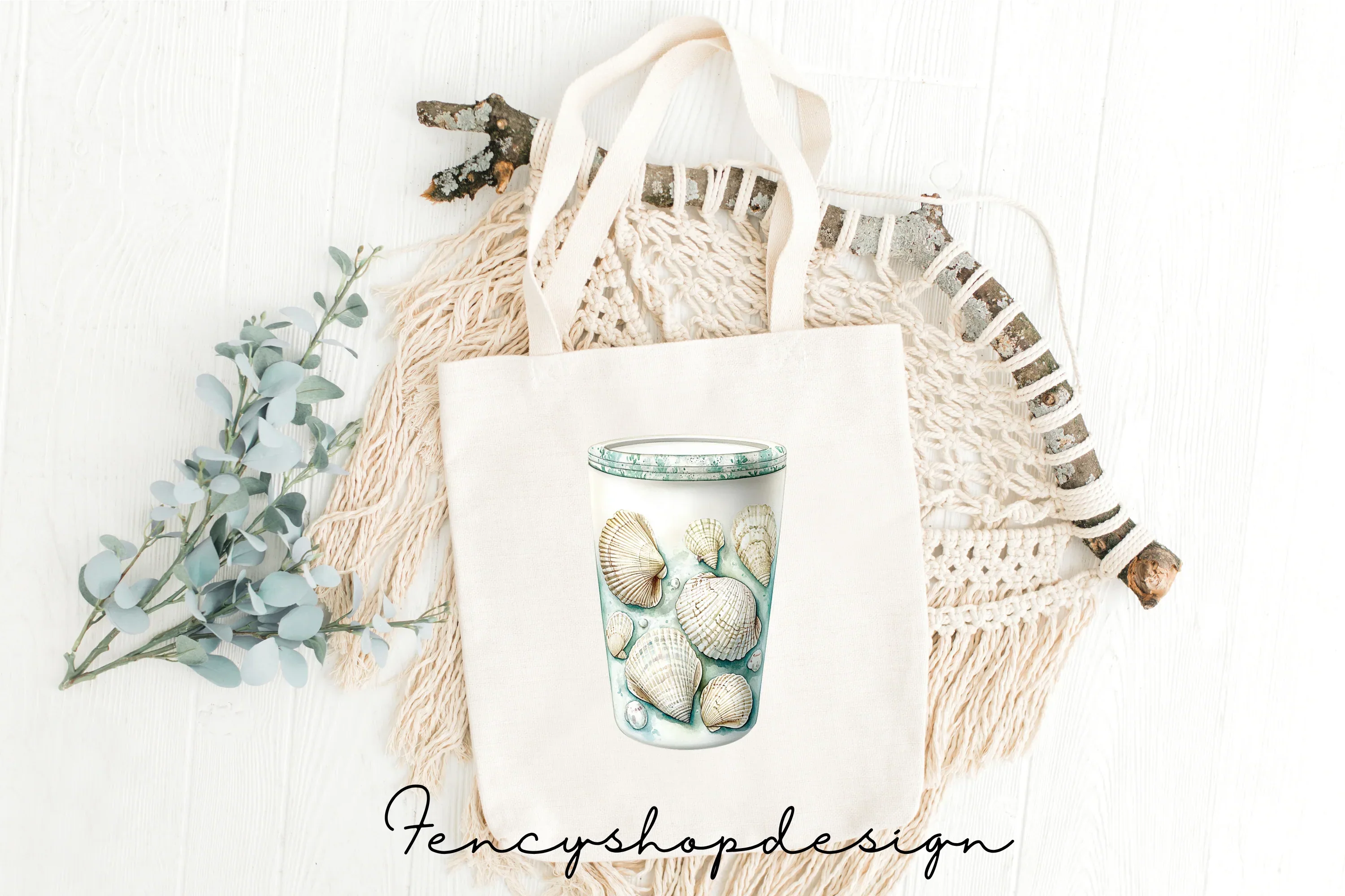 Seashells Jar Clipart Bundle - Image 2