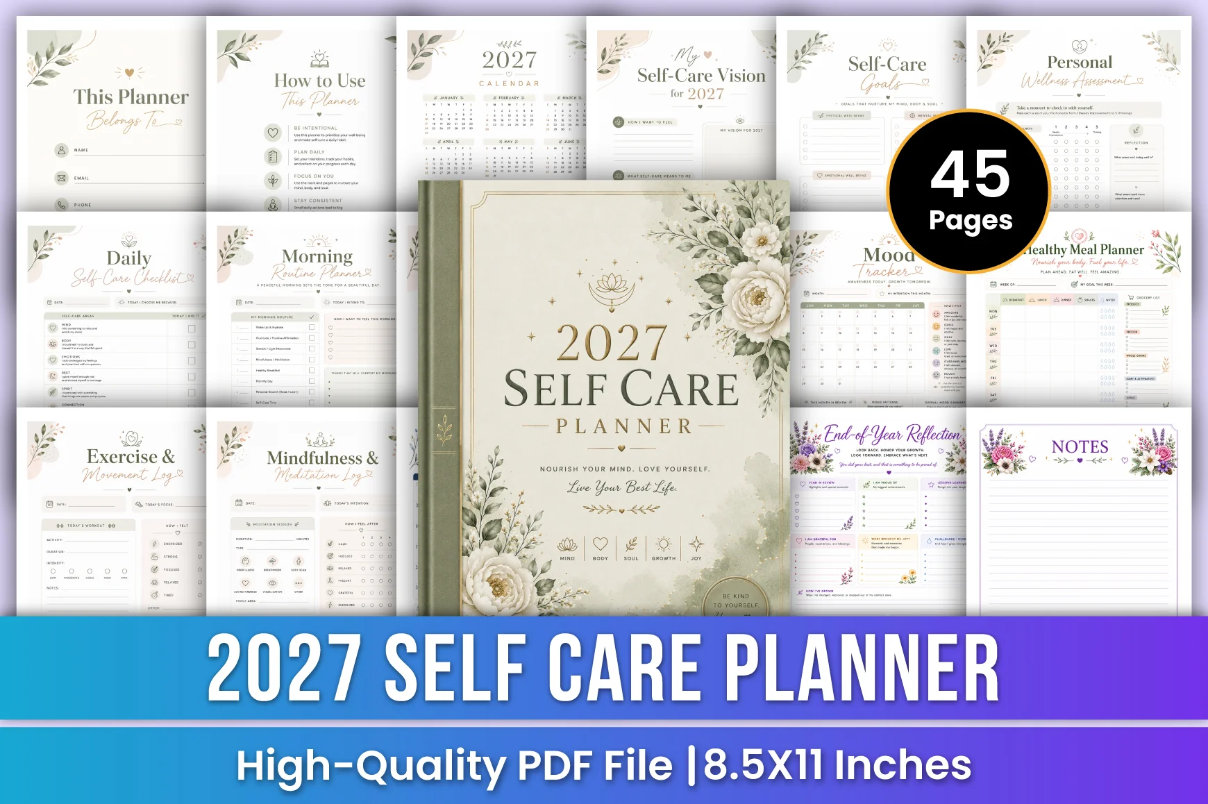 Self Care Planner