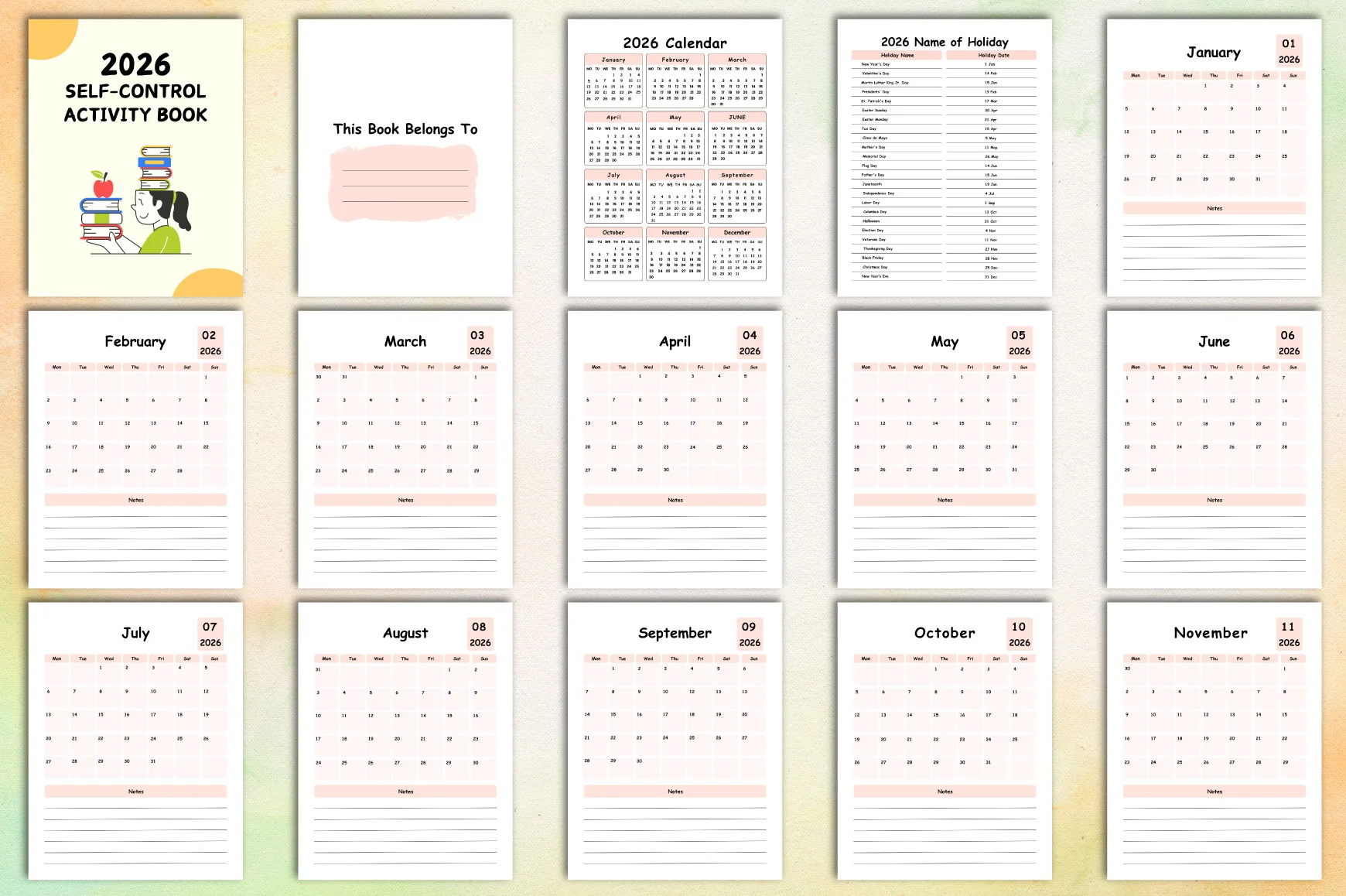 Self Control Activity Planner - Image 2