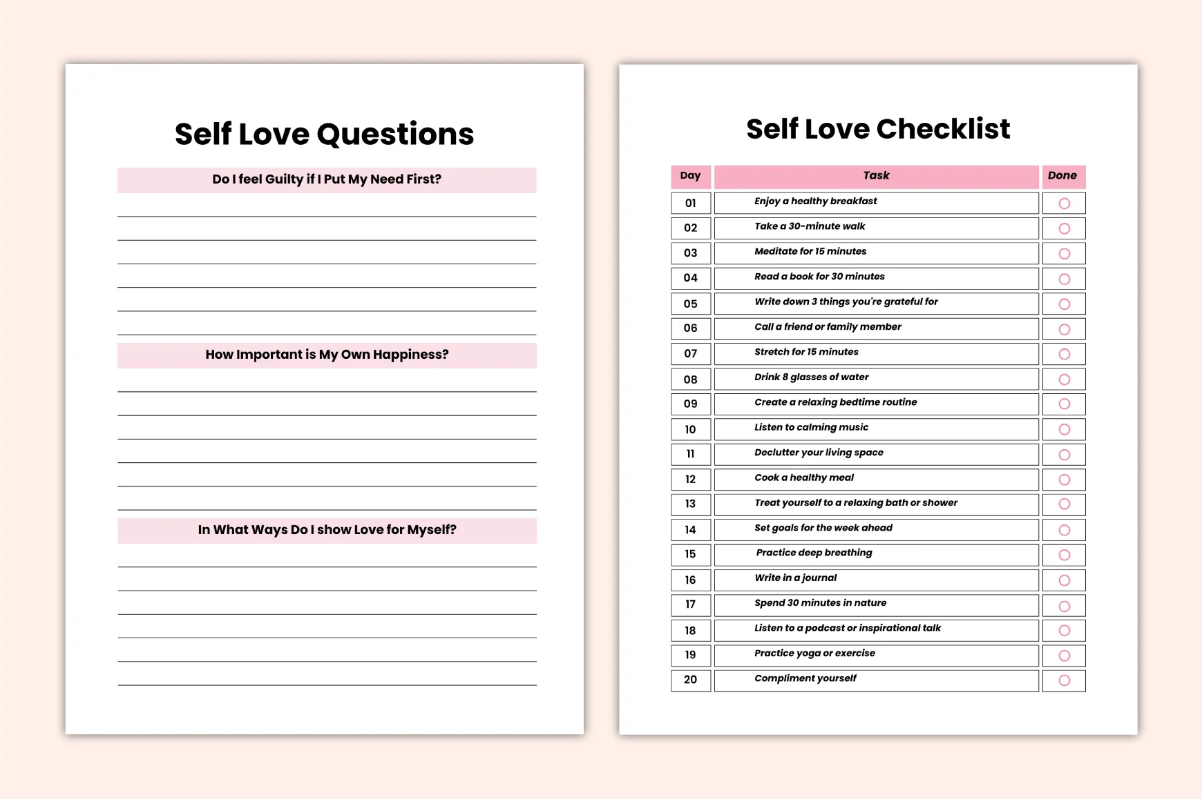 Self Love Reflection Journal - Image 3