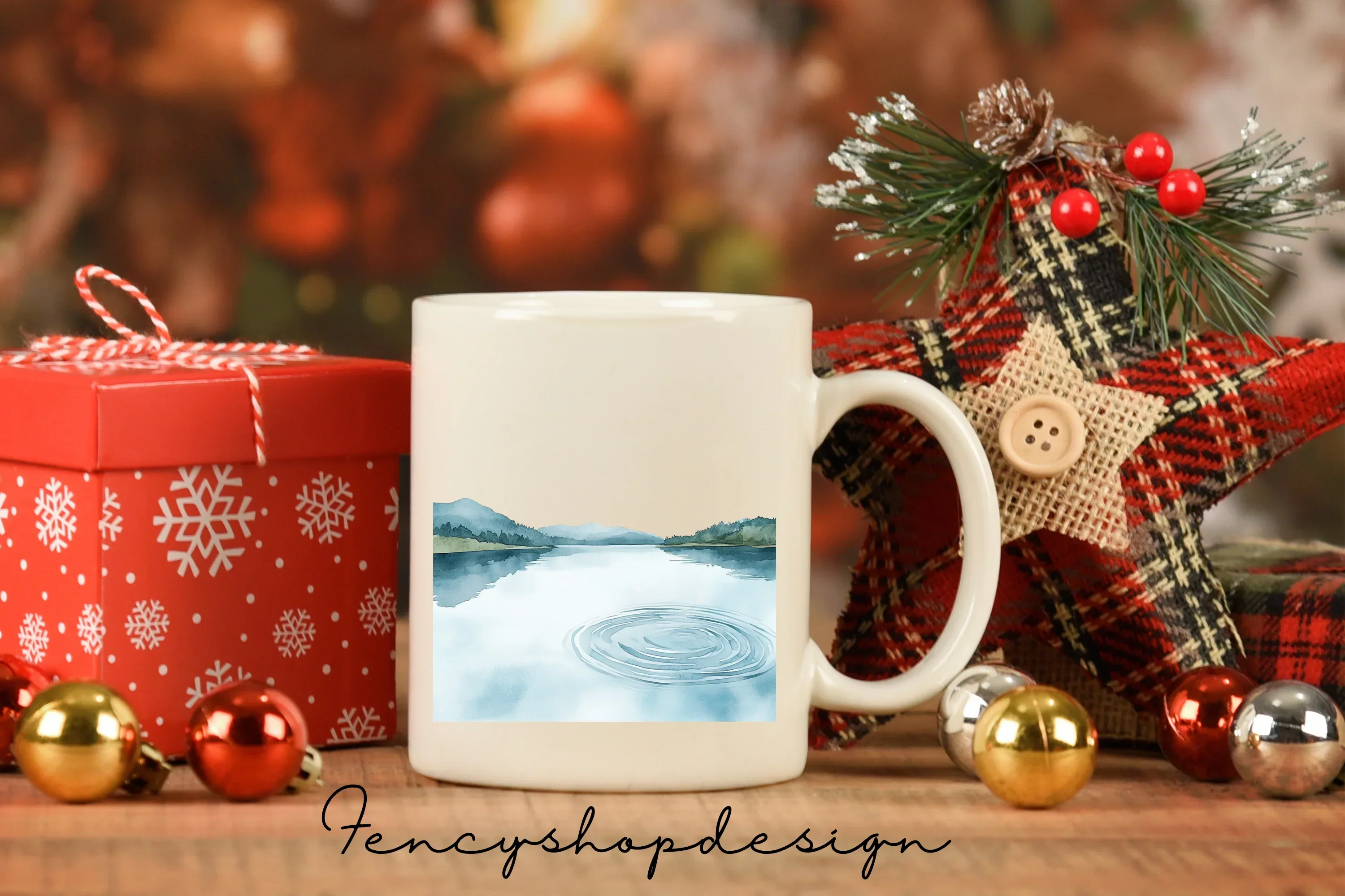Serene Lake Landscape Clipart Bundle - Image 7
